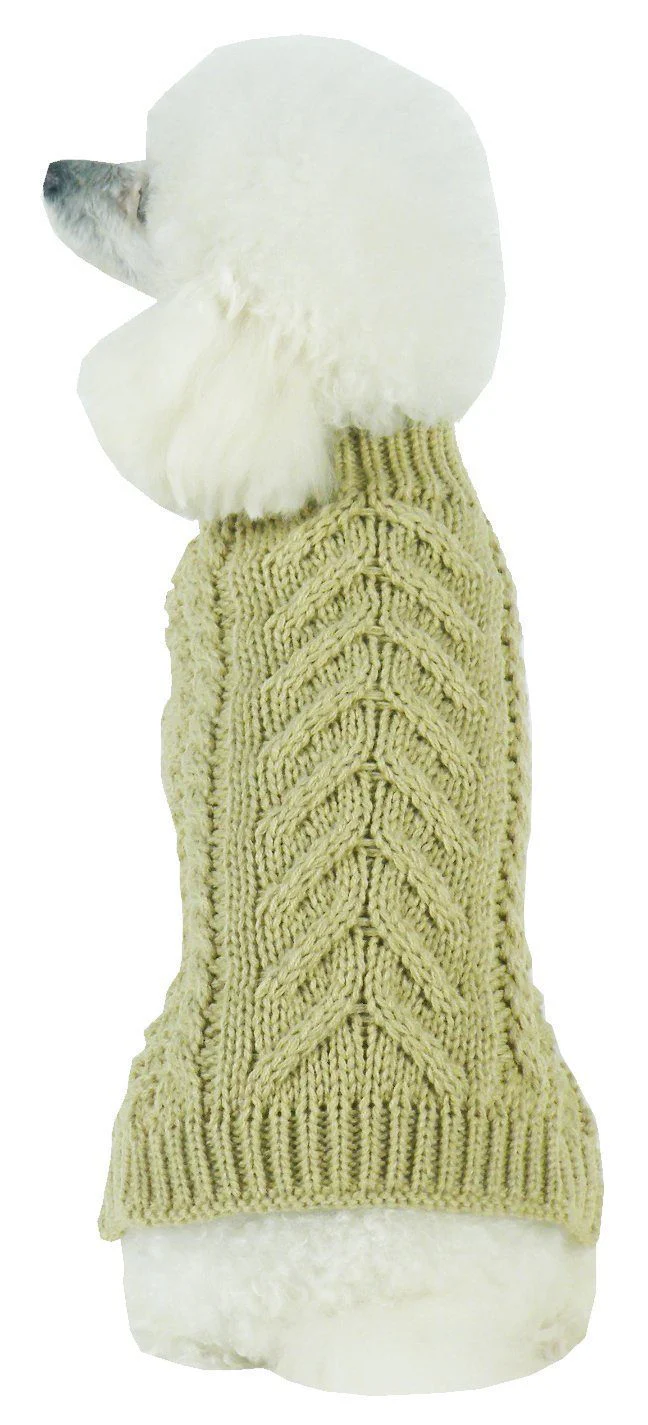 Pet Life ® 'Swivel-Swirl' Heavy Cable Knitted Fashion Designer Dog Sweater - Image 11