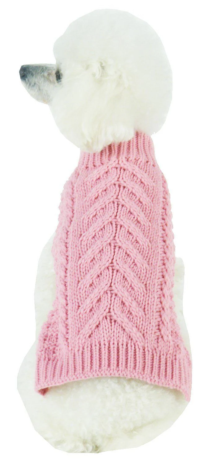 Pet Life ® 'Swivel-Swirl' Heavy Cable Knitted Fashion Designer Dog Sweater - Image 12