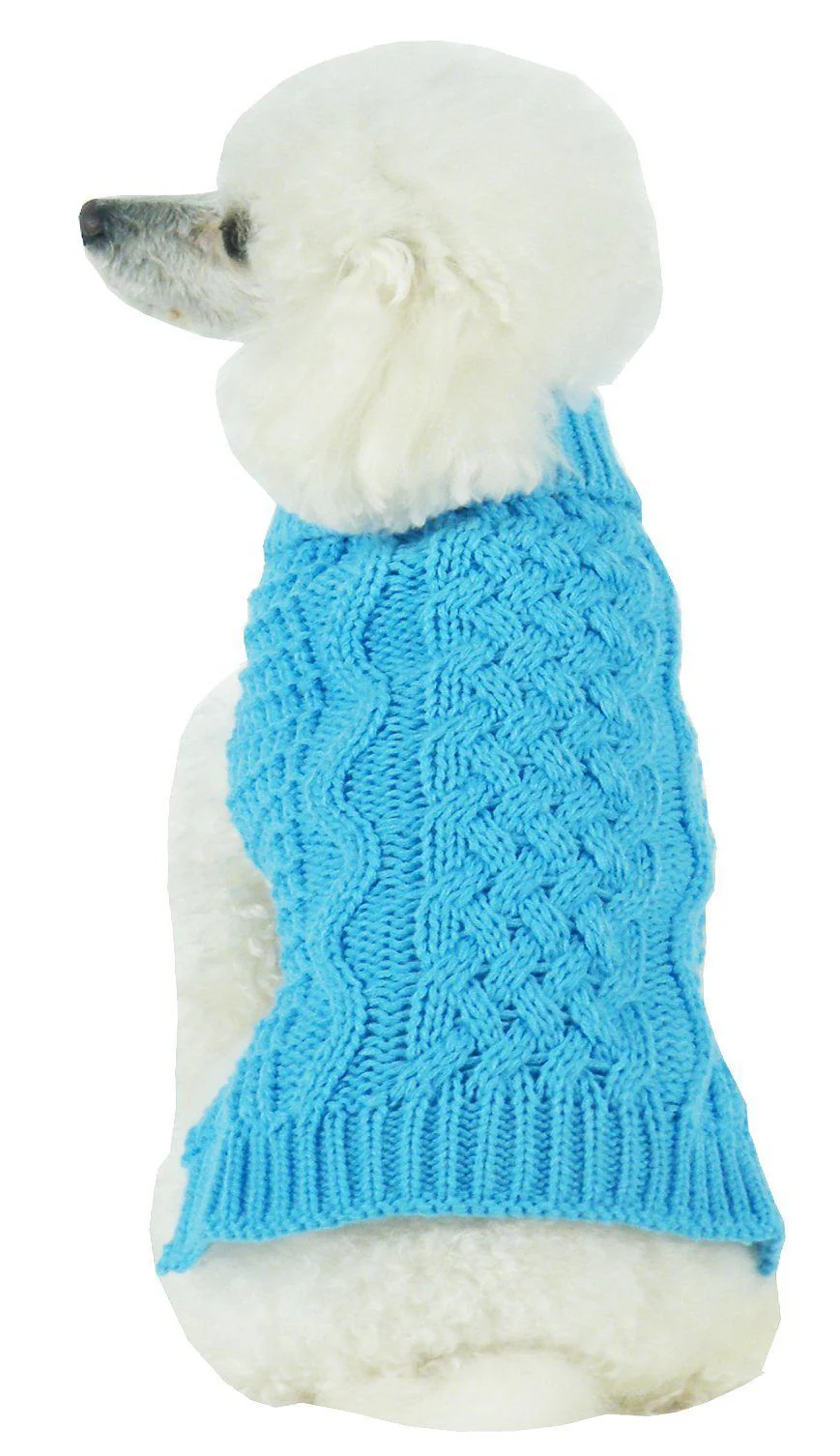 Pet Life ® 'Swivel-Swirl' Heavy Cable Knitted Fashion Designer Dog Sweater - Image 9