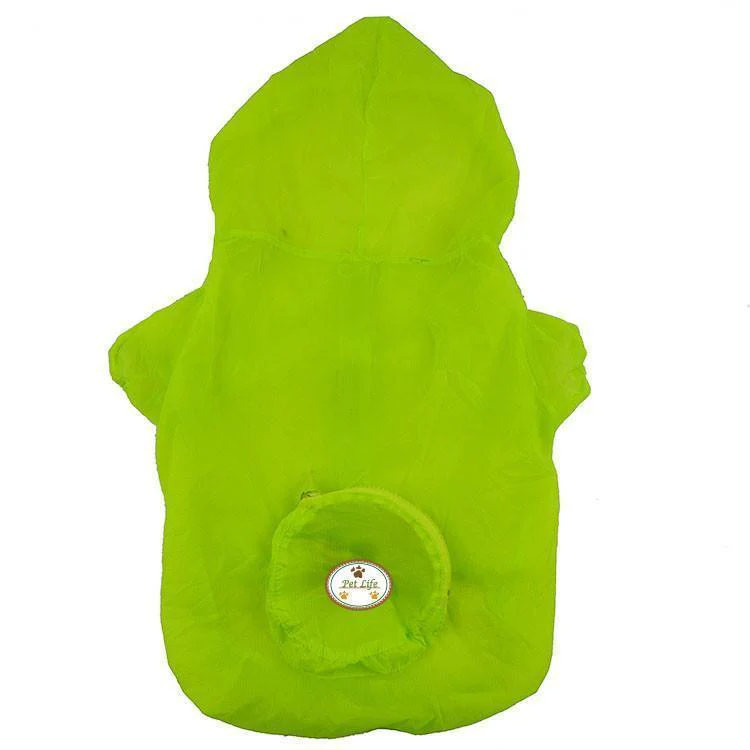 Pet Life ® 'Thunder Paw' Ultimate Waterproof Collapsible Multi-Adjustable Travel Dog Raincoat - Image 12