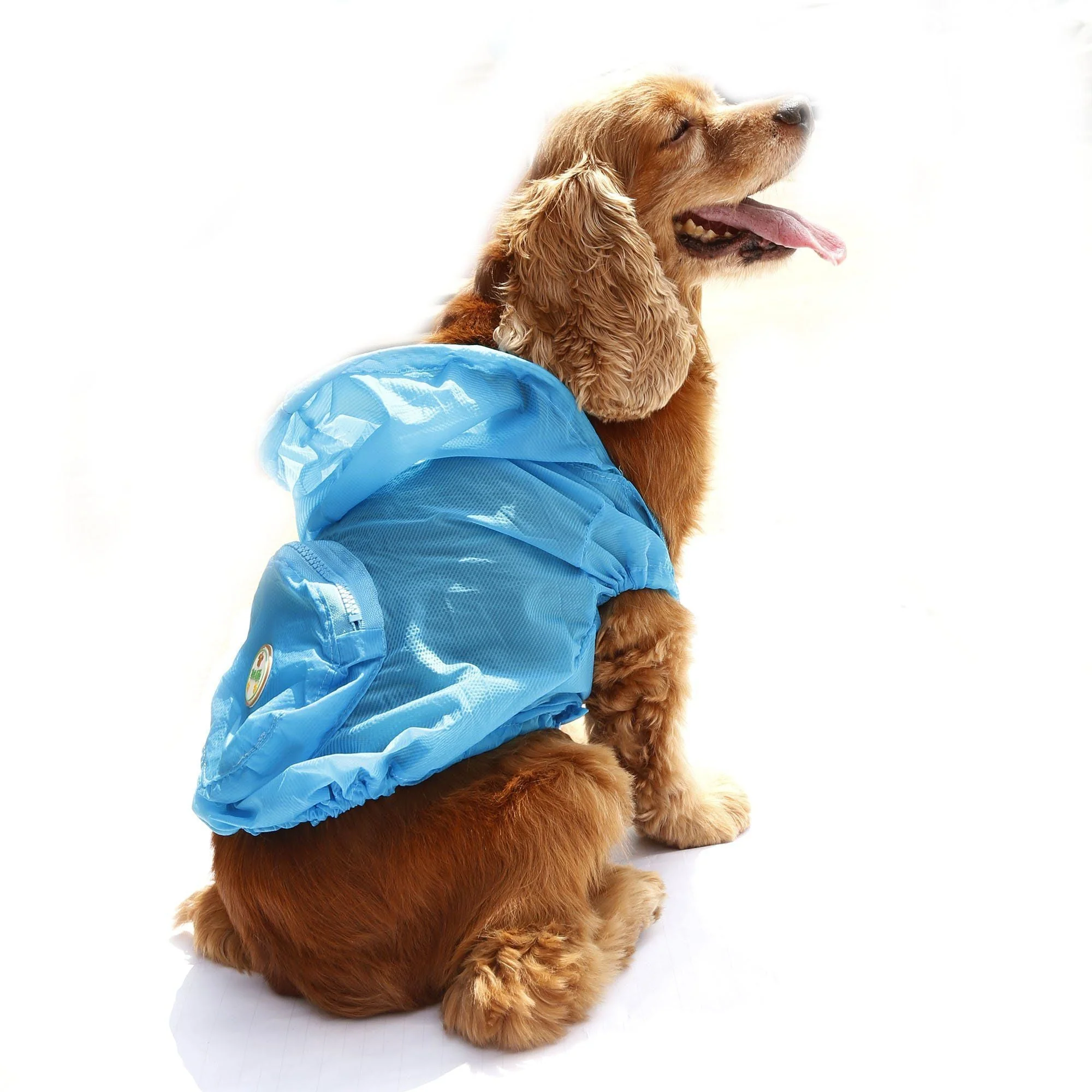 Pet Life ® 'Thunder Paw' Ultimate Waterproof Collapsible Multi-Adjustable Travel Dog Raincoat - Image 6