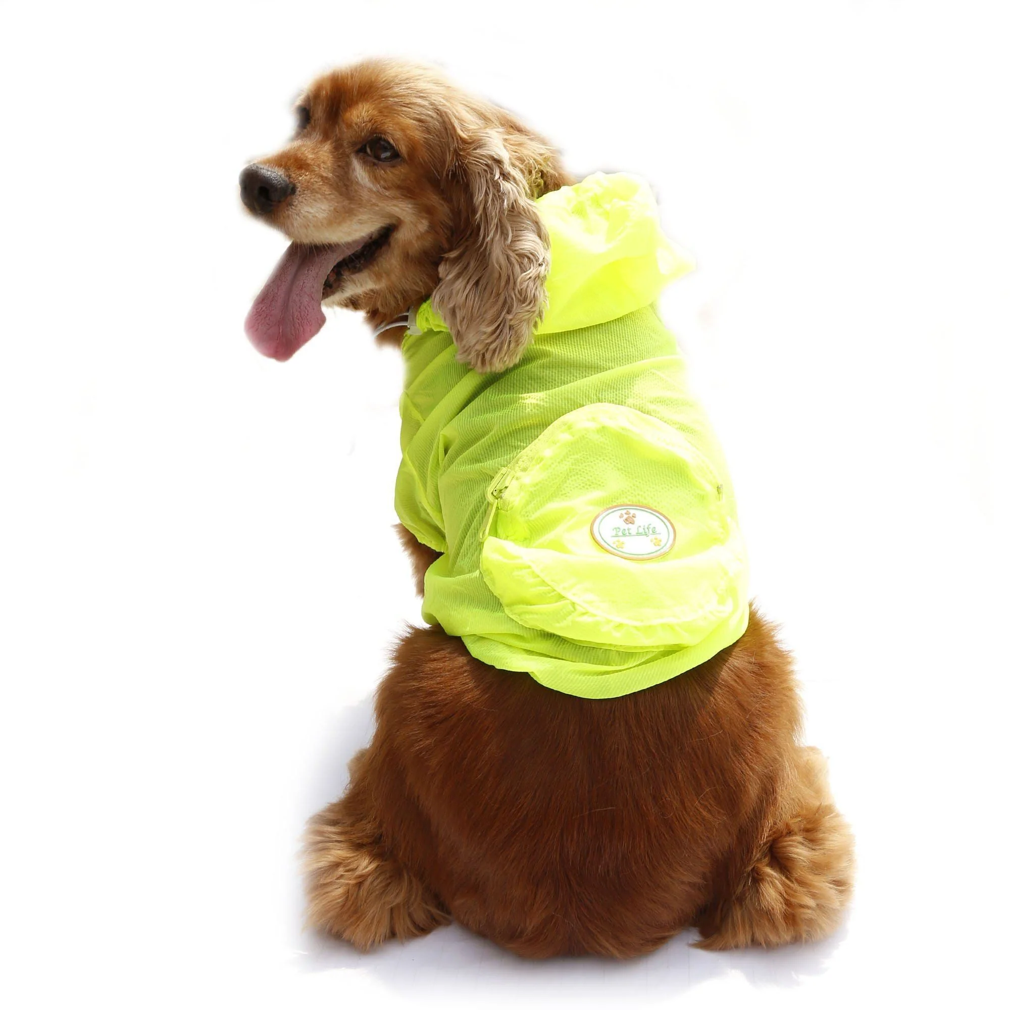 Pet Life ® 'Thunder Paw' Ultimate Waterproof Collapsible Multi-Adjustable Travel Dog Raincoat - Image 7