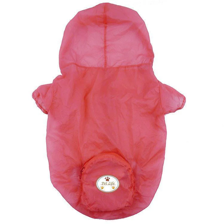 Pet Life ® 'Thunder Paw' Ultimate Waterproof Collapsible Multi-Adjustable Travel Dog Raincoat - Image 9