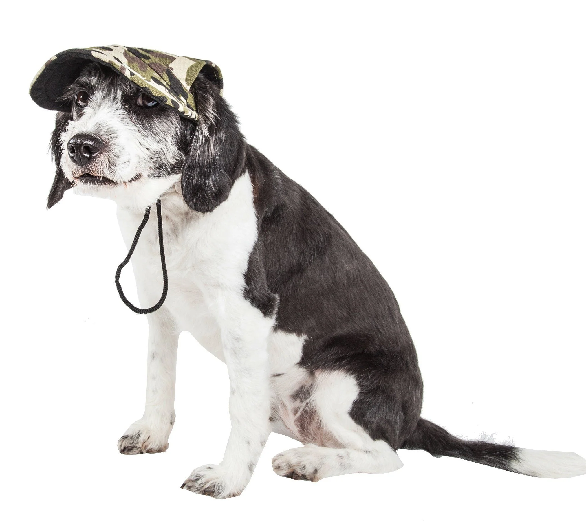 Pet Life ®  'Torrential Downfour' Camouflage UV Protectant Adjustable Fashion Dog Hat Cap - Image 2
