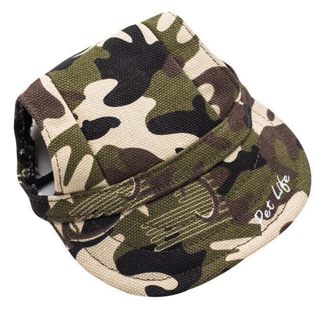 Pet Life ®  'Torrential Downfour' Camouflage UV Protectant Adjustable Fashion Dog Hat Cap - Image 3