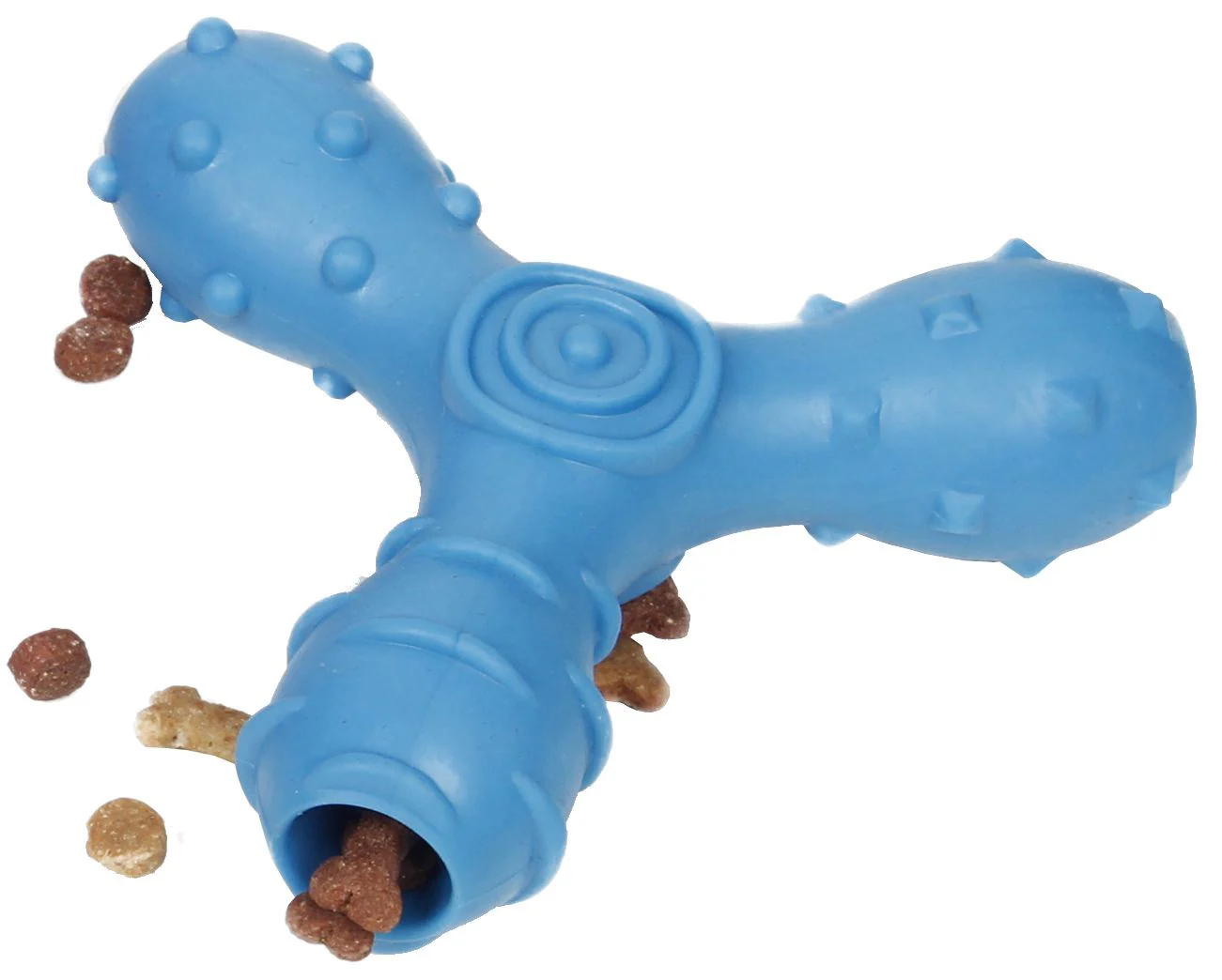 Pet Life ® 'Tri-Chew' Treat Dispensing and Chewing Interactive TPR Dog Toy - Image 2