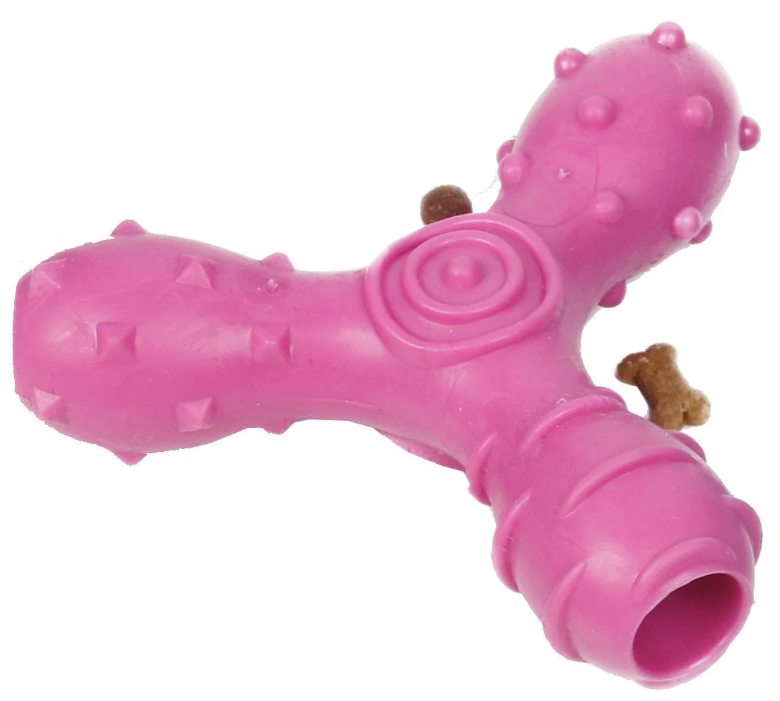 Pet Life ® 'Tri-Chew' Treat Dispensing and Chewing Interactive TPR Dog Toy - Image 5