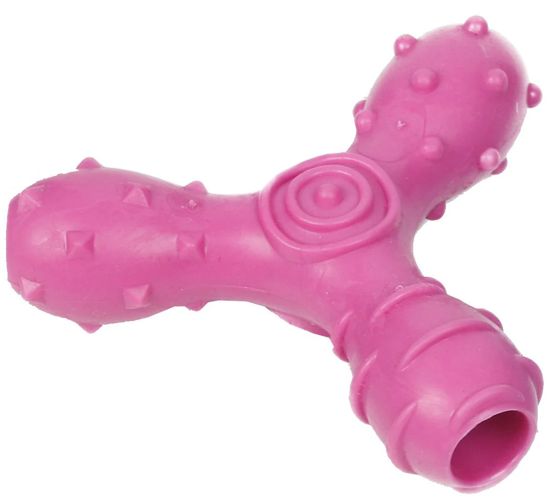 Pet Life ® 'Tri-Chew' Treat Dispensing and Chewing Interactive TPR Dog Toy - Image 6