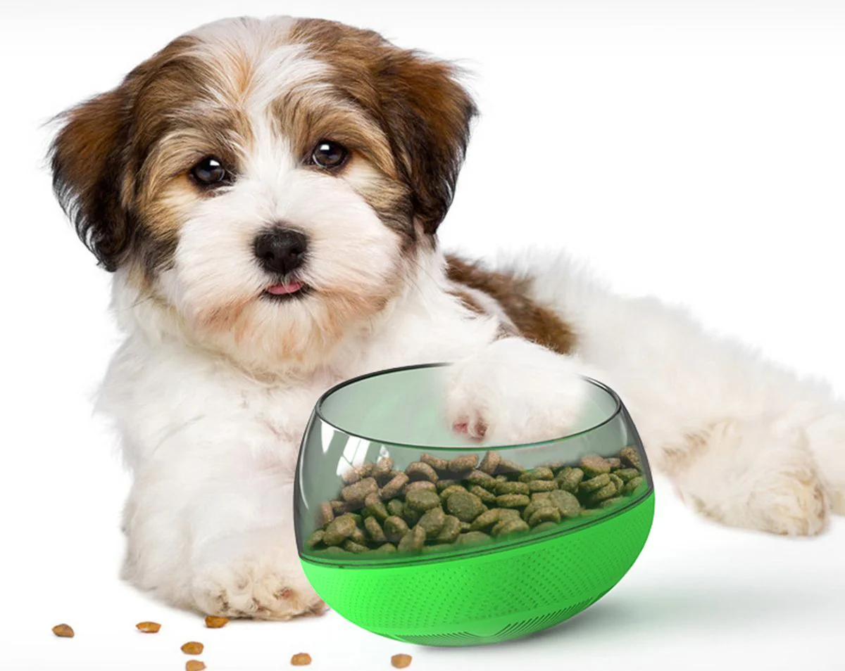 Pet Life ® 'Tumbowl' Slow Feeding Pet Bowl - Image 2