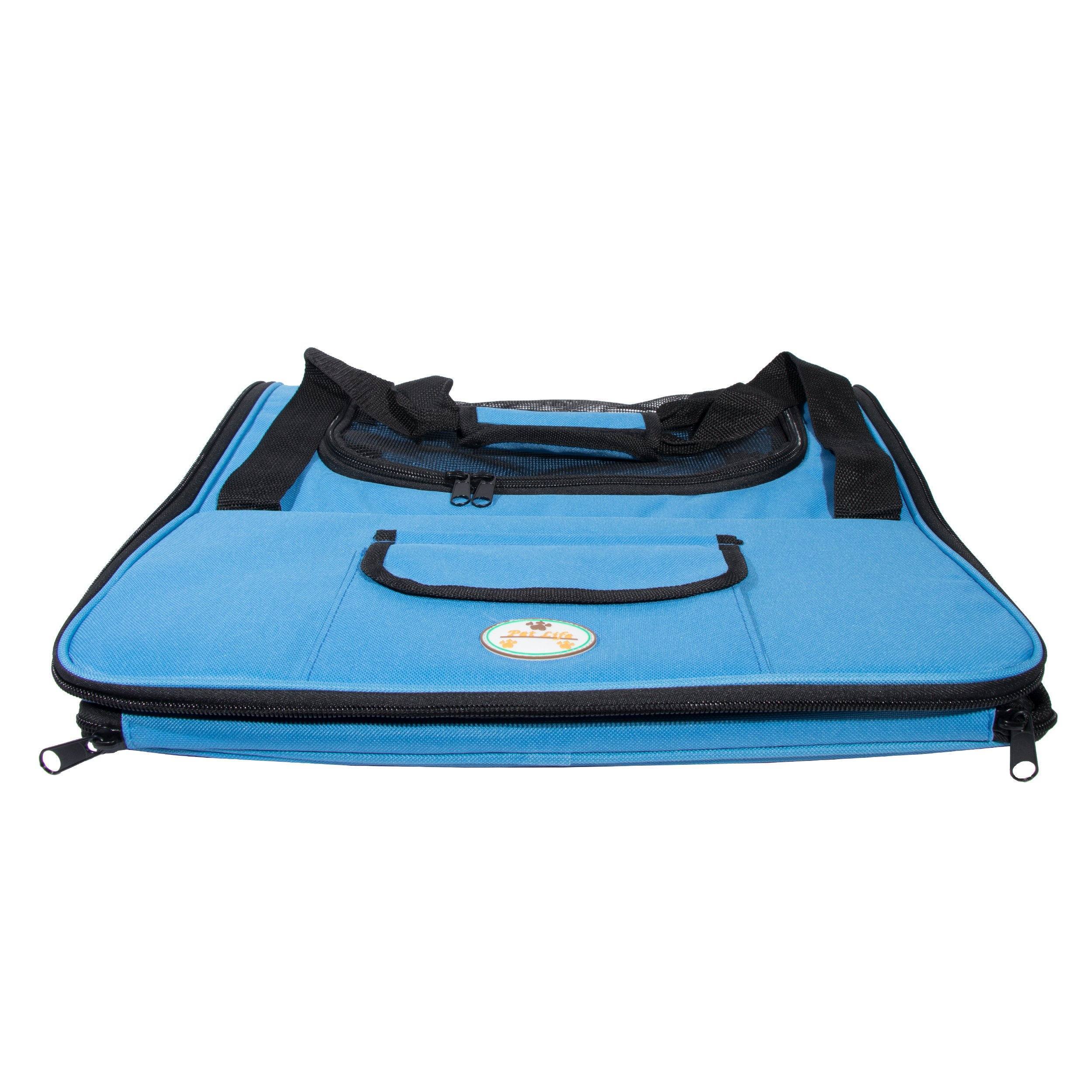 Pet Life ® 'Ultra-Lock' Collapsible Safety Travel Wire Folding Pet Dog Carseat Car Seat Carrier crate - Image 13