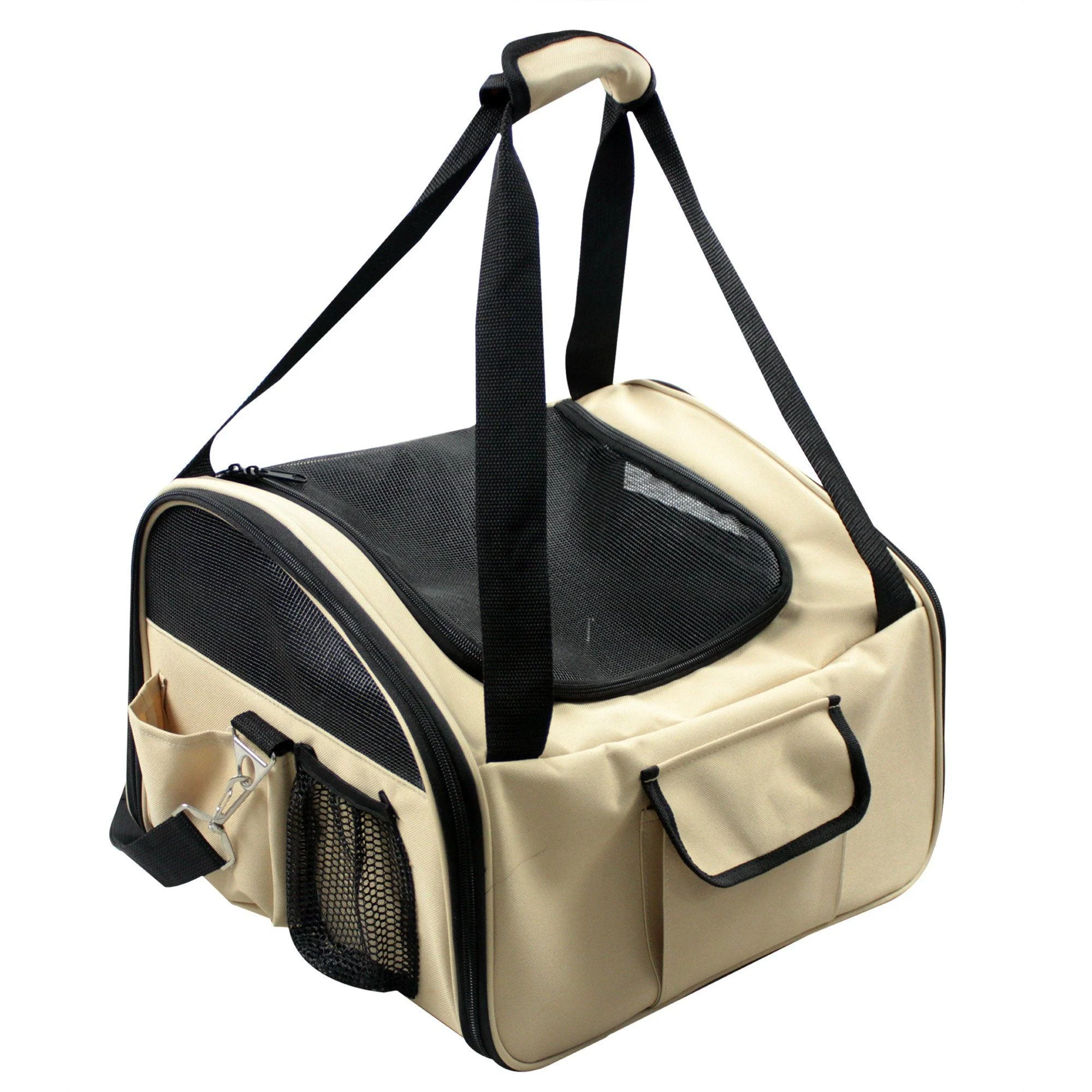 Pet Life ® 'Ultra-Lock' Collapsible Safety Travel Wire Folding Pet Dog Carseat Car Seat Carrier crate - Image 5