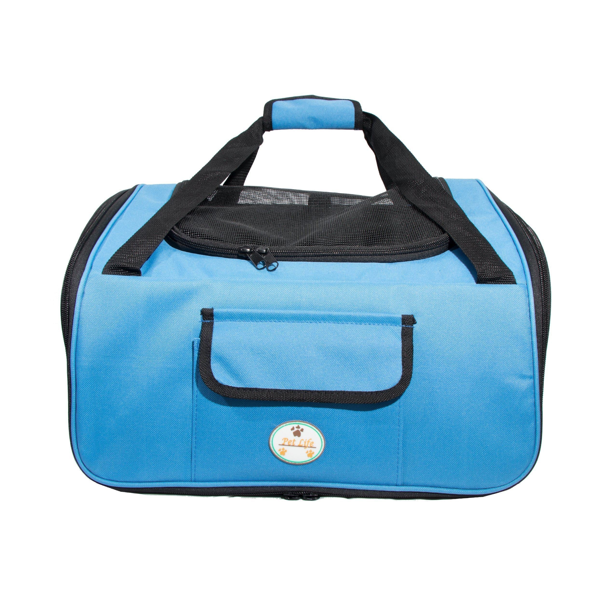 Pet Life ® 'Ultra-Lock' Collapsible Safety Travel Wire Folding Pet Dog Carseat Car Seat Carrier crate - Image 7