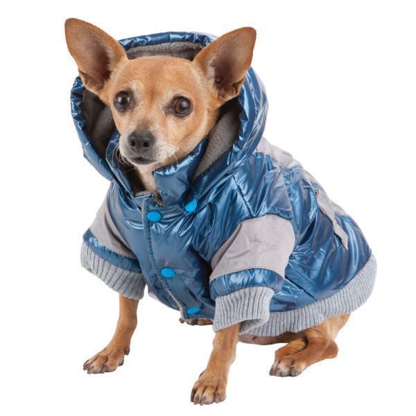 Pet Life ® 'Vintage Aspen' 3M Insulated Sporty Ski Dog Jacket w/ Removable Hood - Image 2