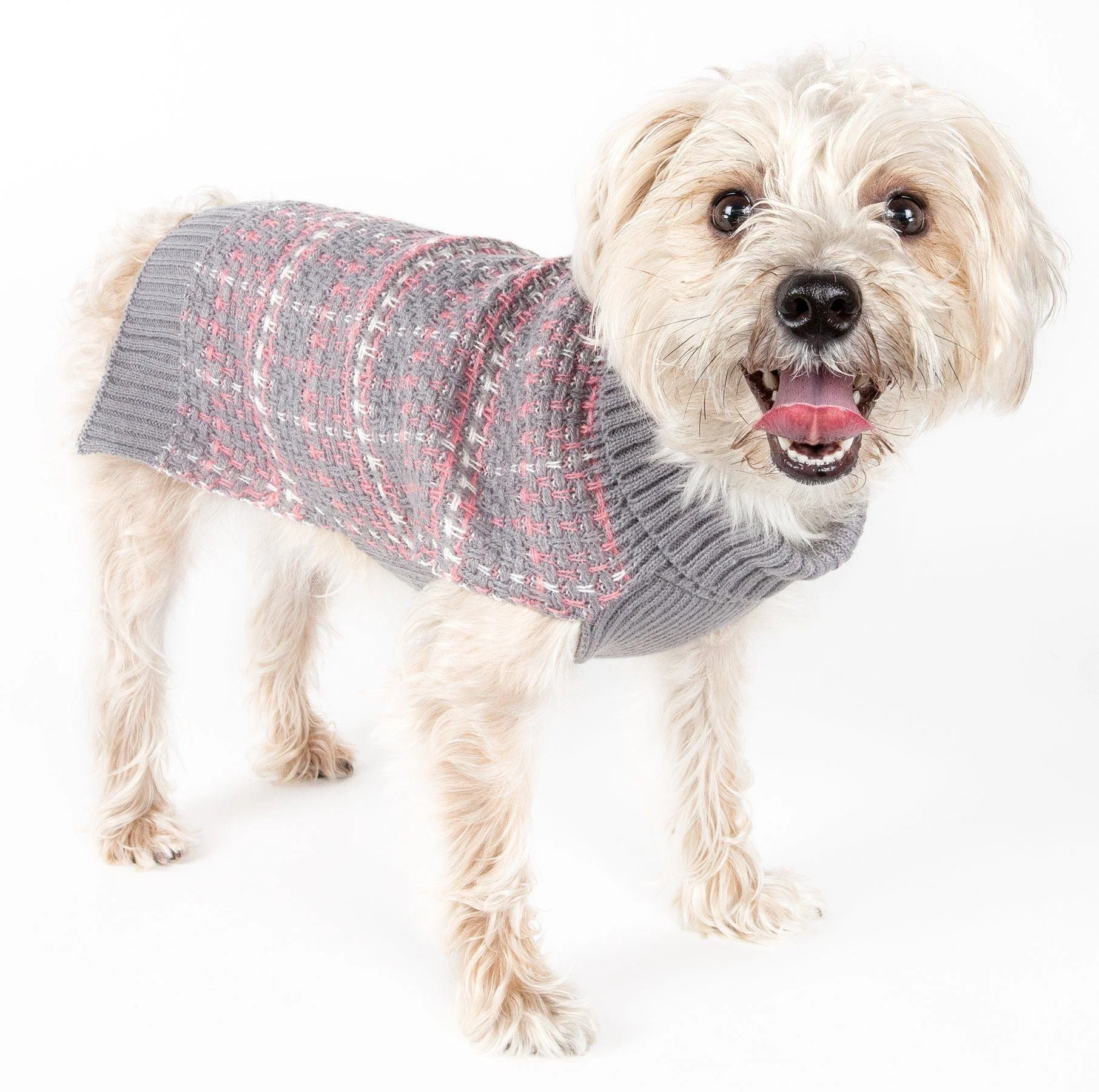 Pet Life ® Vintage Symphony Static Fashion Knitted Designer Dog Sweater - Image 5