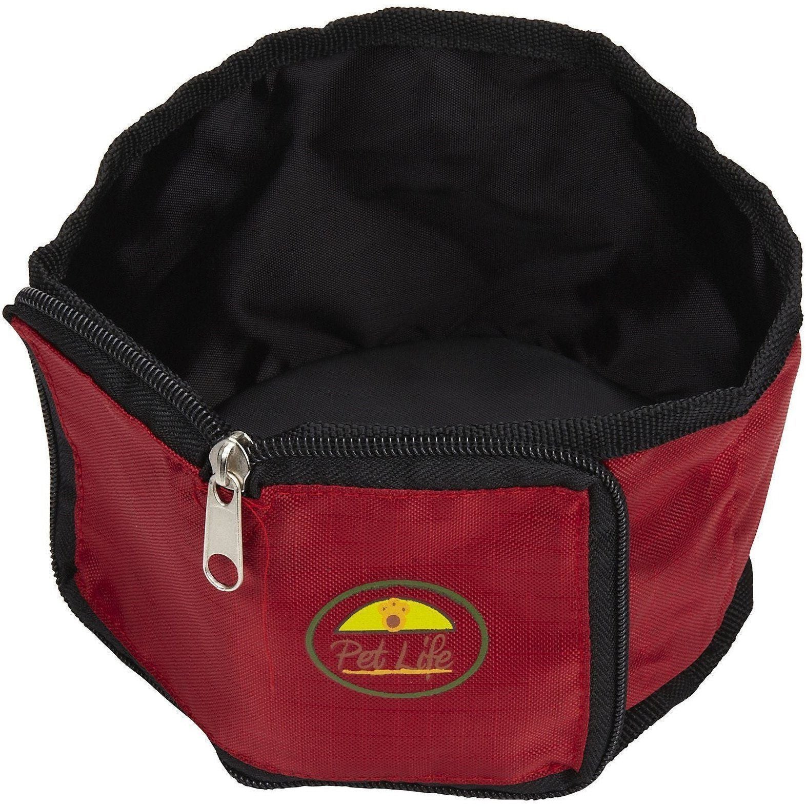 Pet Life ® Wallet Folding Waterproof Zippered Folding Pet Travel Cat and Dog Bowl - Image 4