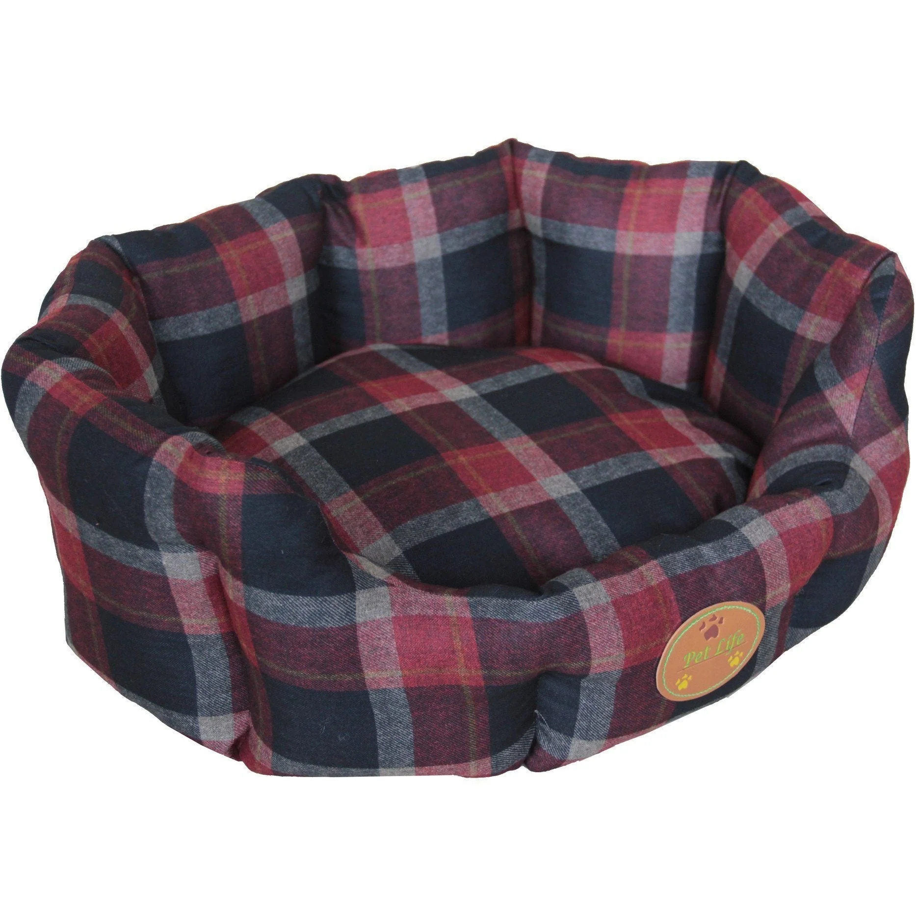 Pet Life ® 'Wick-Away' Wick-proof Nano-Silver and Anti-Bacterial Water Resistant Rounded Circular Pet Dog Bed Lounge - Image 4