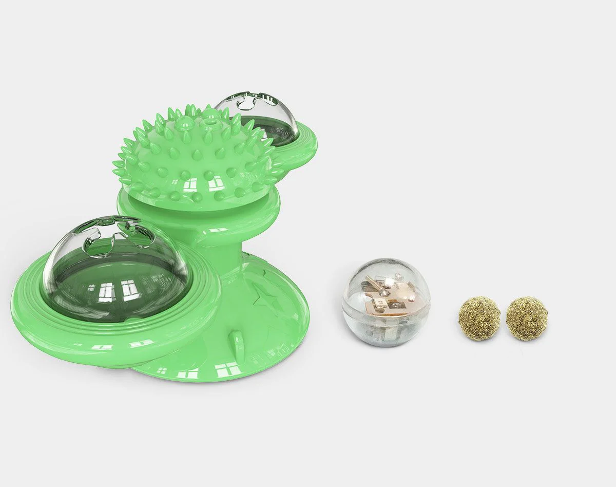 Pet Life ® 'Windmill' Rotating Suction Cup Spinning Cat Toy - Image 10