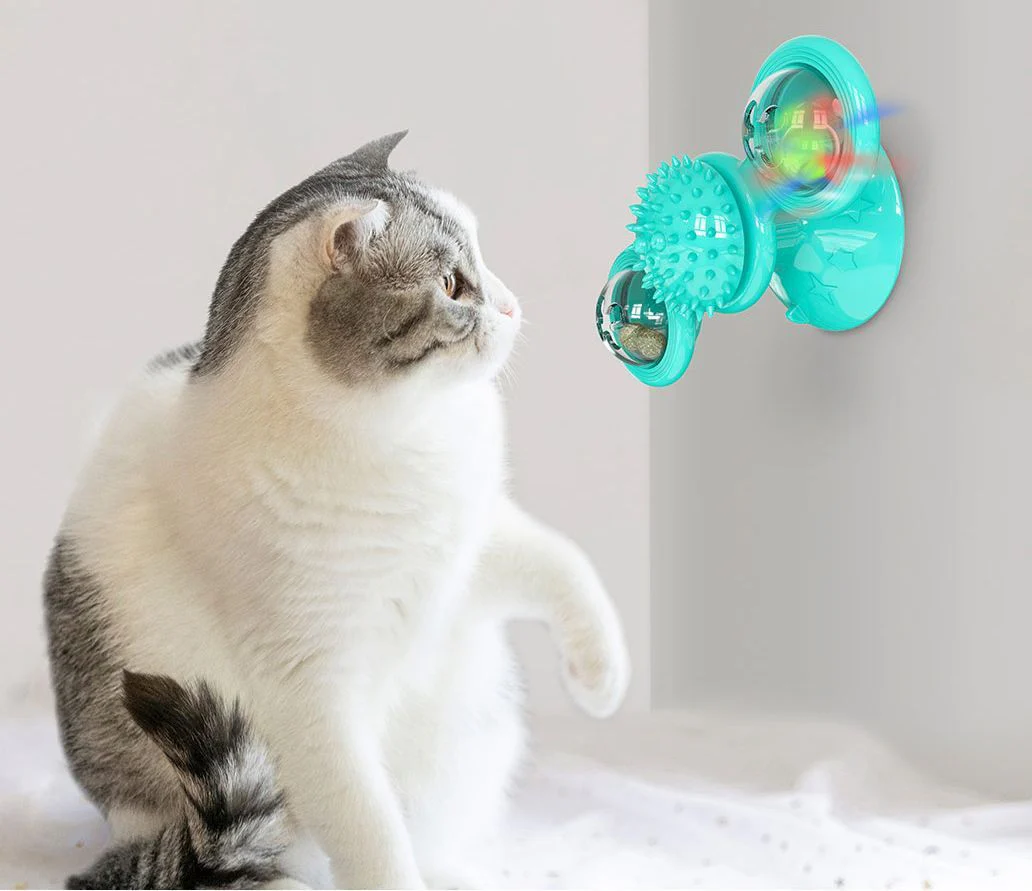Pet Life ® 'Windmill' Rotating Suction Cup Spinning Cat Toy - Image 18