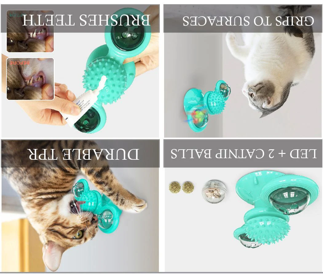 Pet Life ® 'Windmill' Rotating Suction Cup Spinning Cat Toy - Image 3