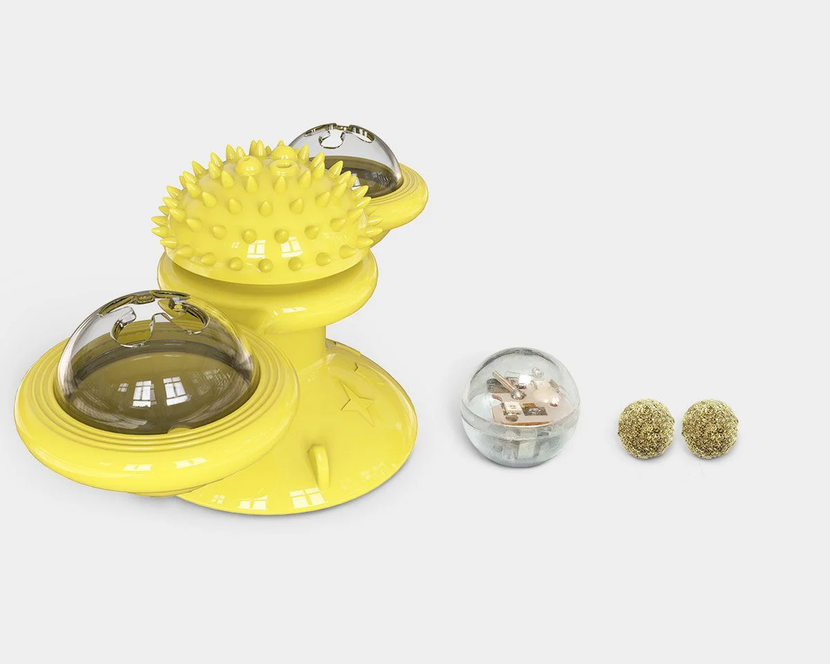 Pet Life ® 'Windmill' Rotating Suction Cup Spinning Cat Toy - Image 4