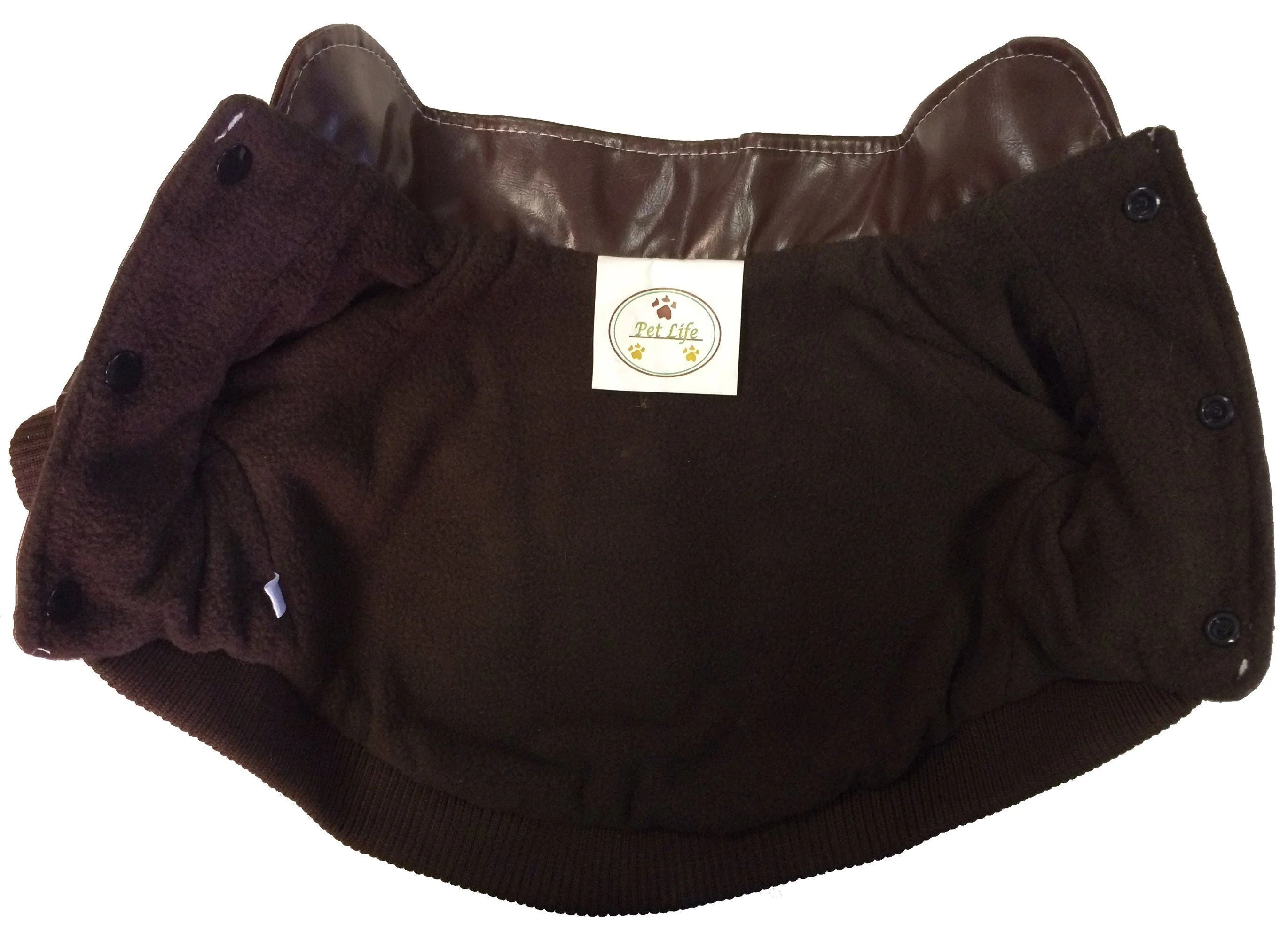 Pet Life ® 'Wuff-Rider' Fashion Suede Stitched Dog Jacket - Image 4