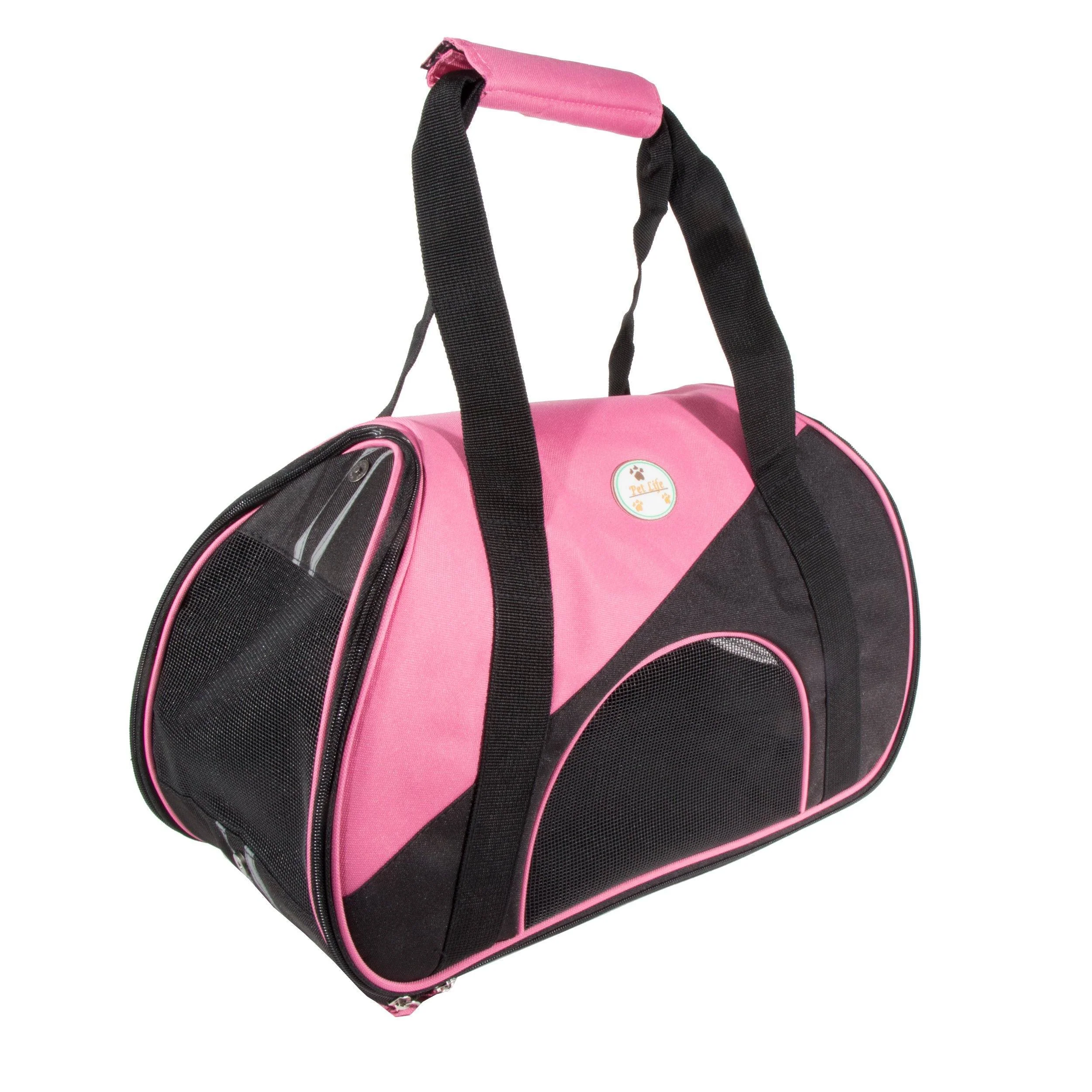 Pet Life ® 'Zip-N-Go' Airline Approved Contoured Fashion Designer Pet Dog Carrier - Image 3