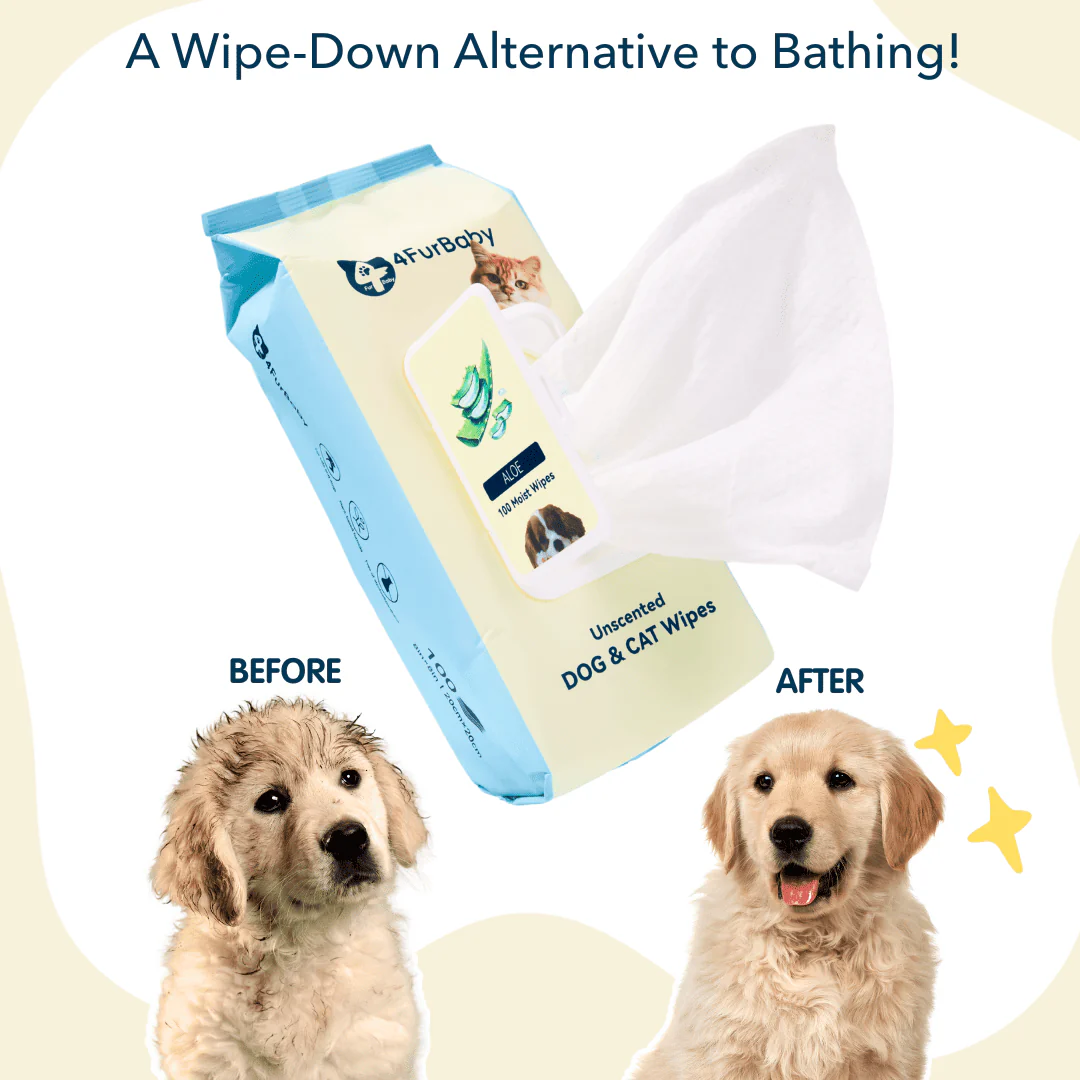 Plant-Based Pet Wipes for Dogs & Cats – Hypoallergenic, Gentle, Cleaning & Hydrating for Paws, Body & Butt – Daily Grooming Use – 400 Count - Image 3