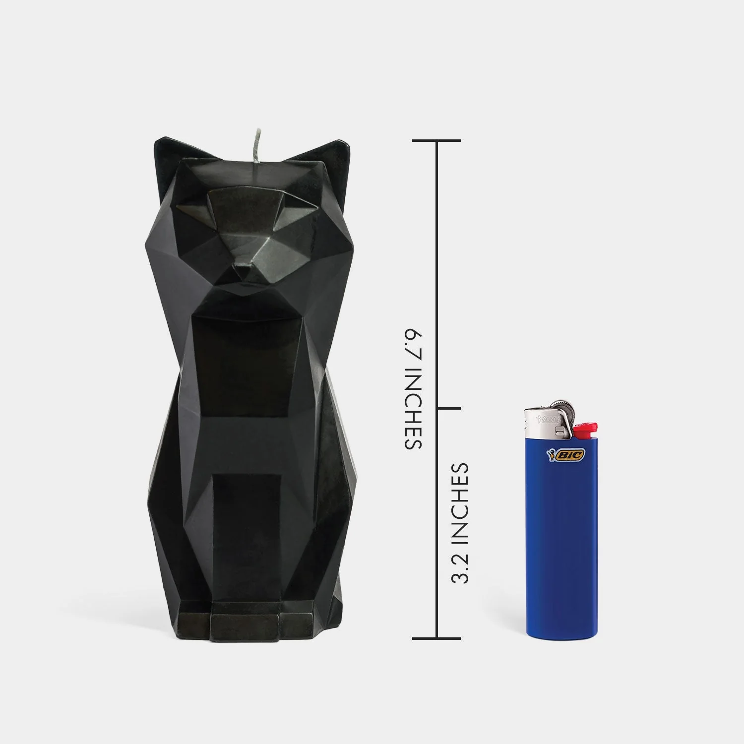 PyroPet Kisa Cat Candle - Black - Image 4
