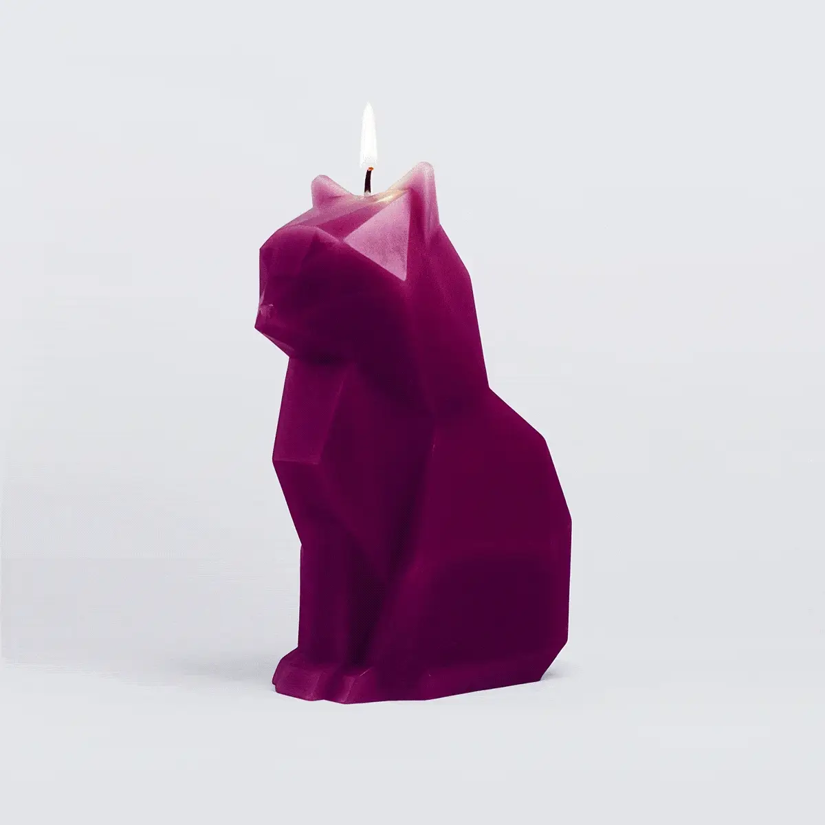 PyroPet Kisa Cat Candle - Burgundy - Image 3