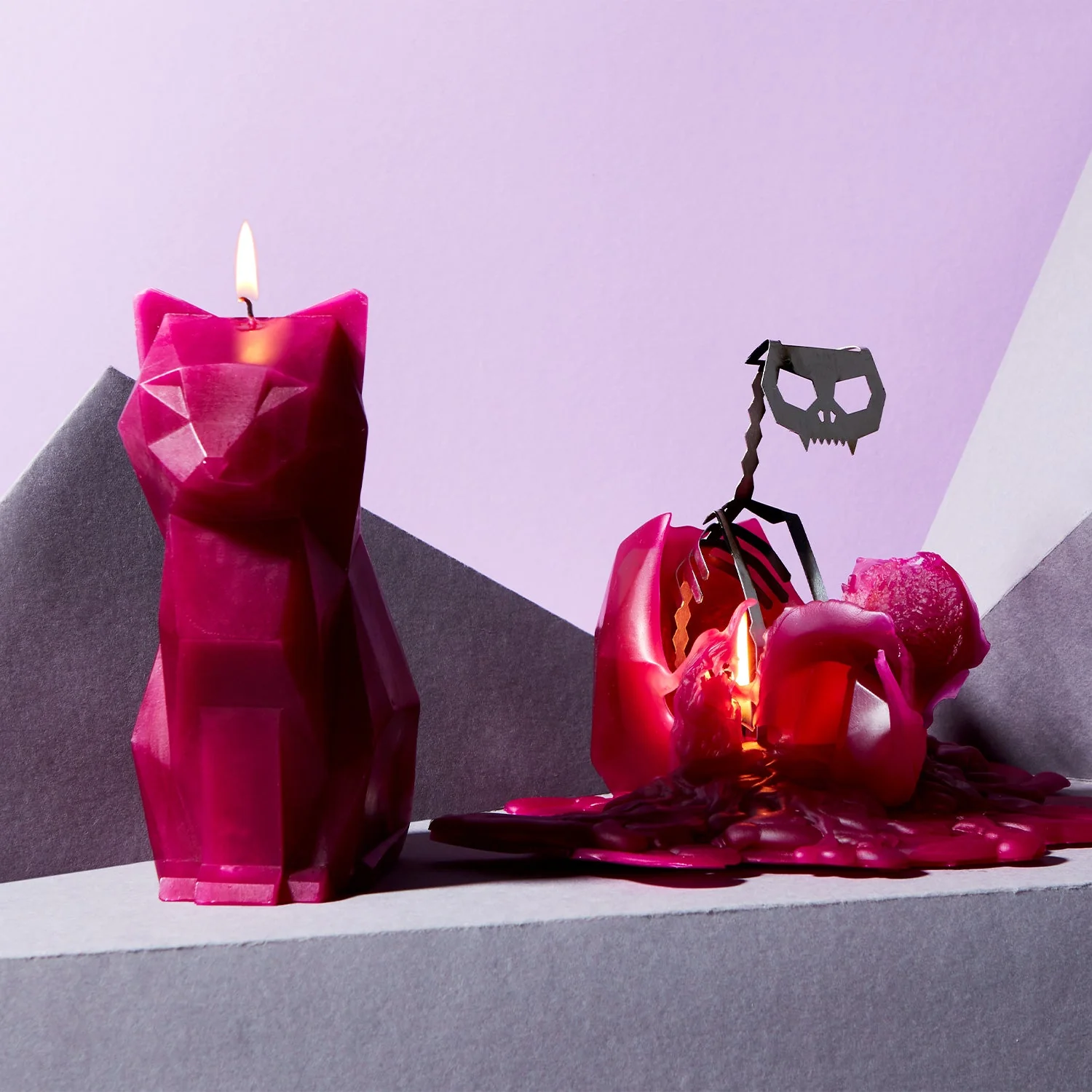 PyroPet Kisa Cat Candle - Burgundy - Image 5