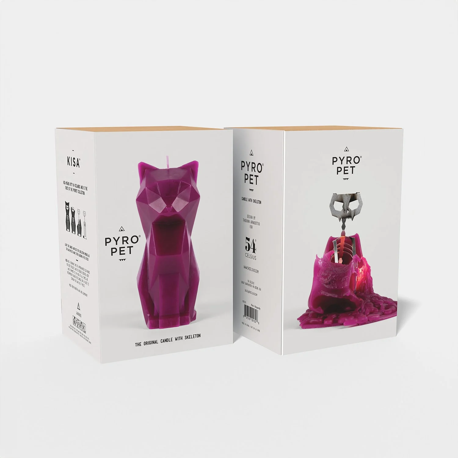 PyroPet Kisa Cat Candle - Burgundy - Image 6