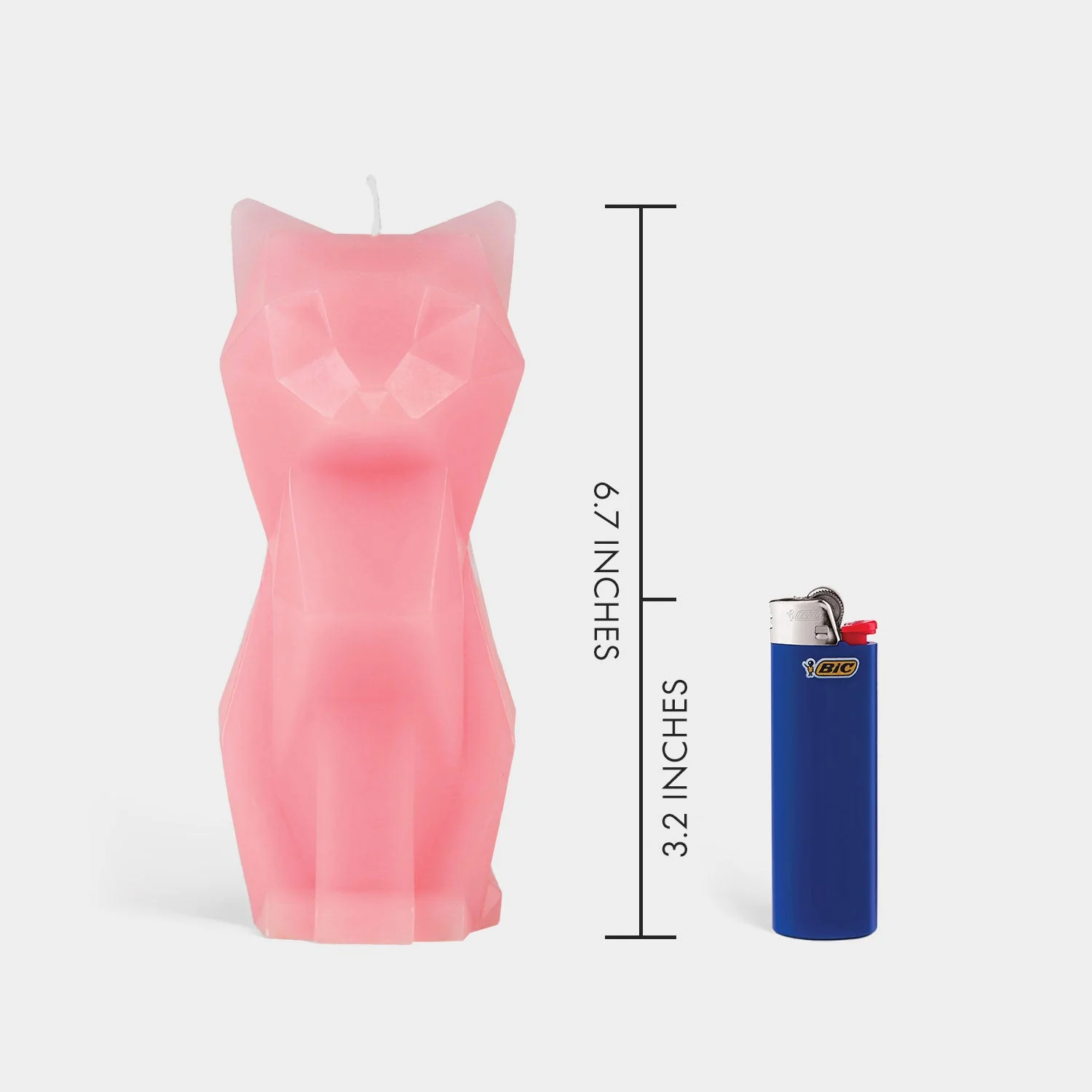 PyroPet Kisa Cat Candle - Light Pink - Image 4