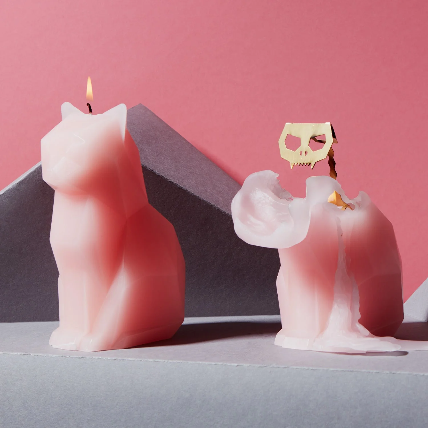 PyroPet Kisa Cat Candle - Light Pink - Image 5
