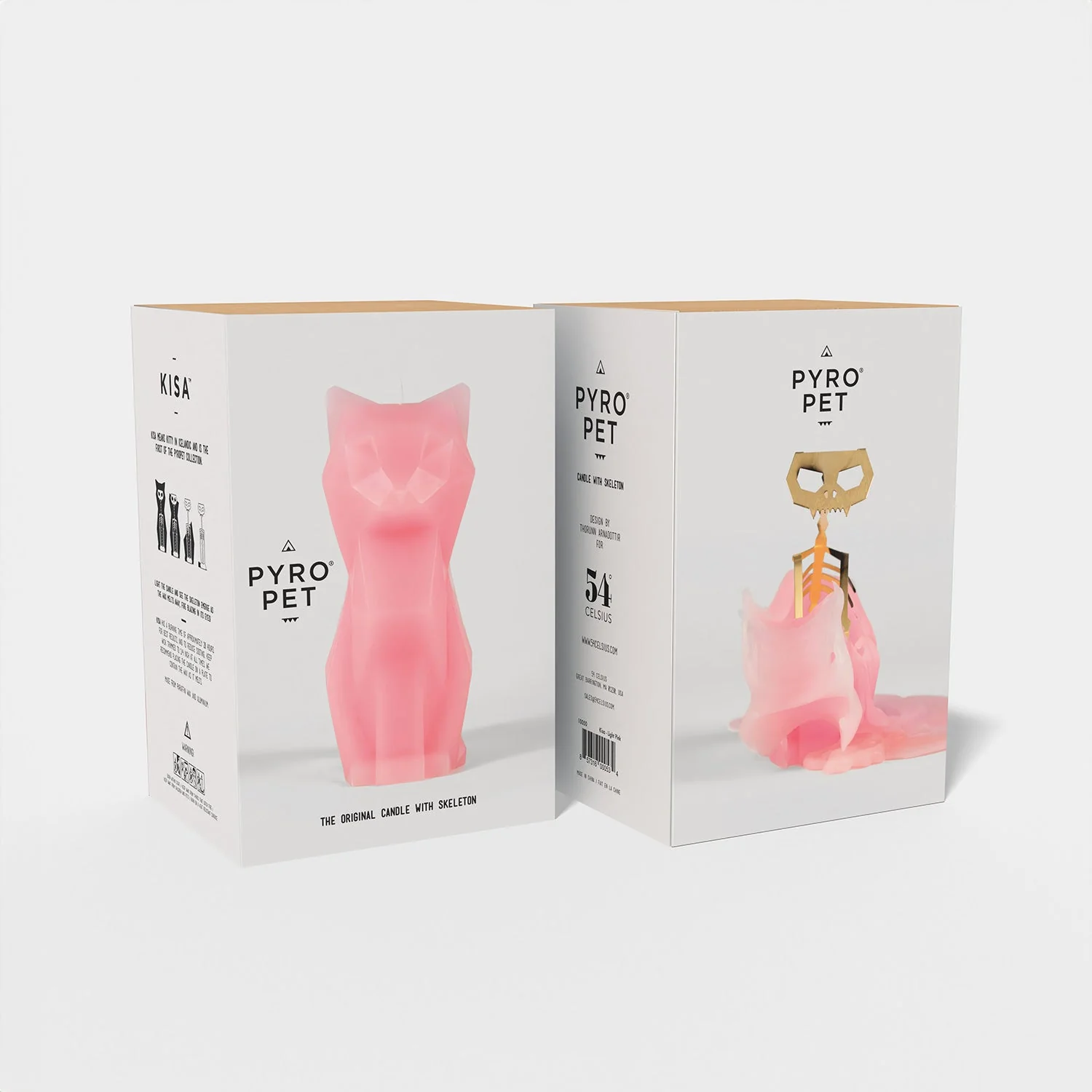 PyroPet Kisa Cat Candle - Light Pink - Image 6