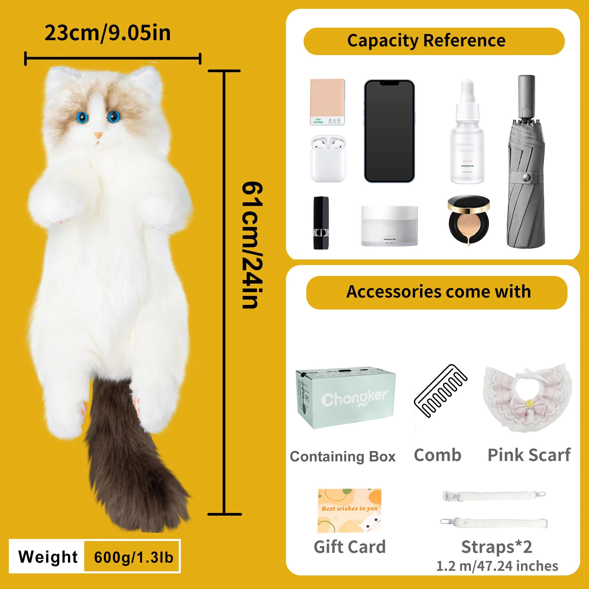 Ragdoll Cat Backpack – Cozy Companion for Travel & School - Image 2