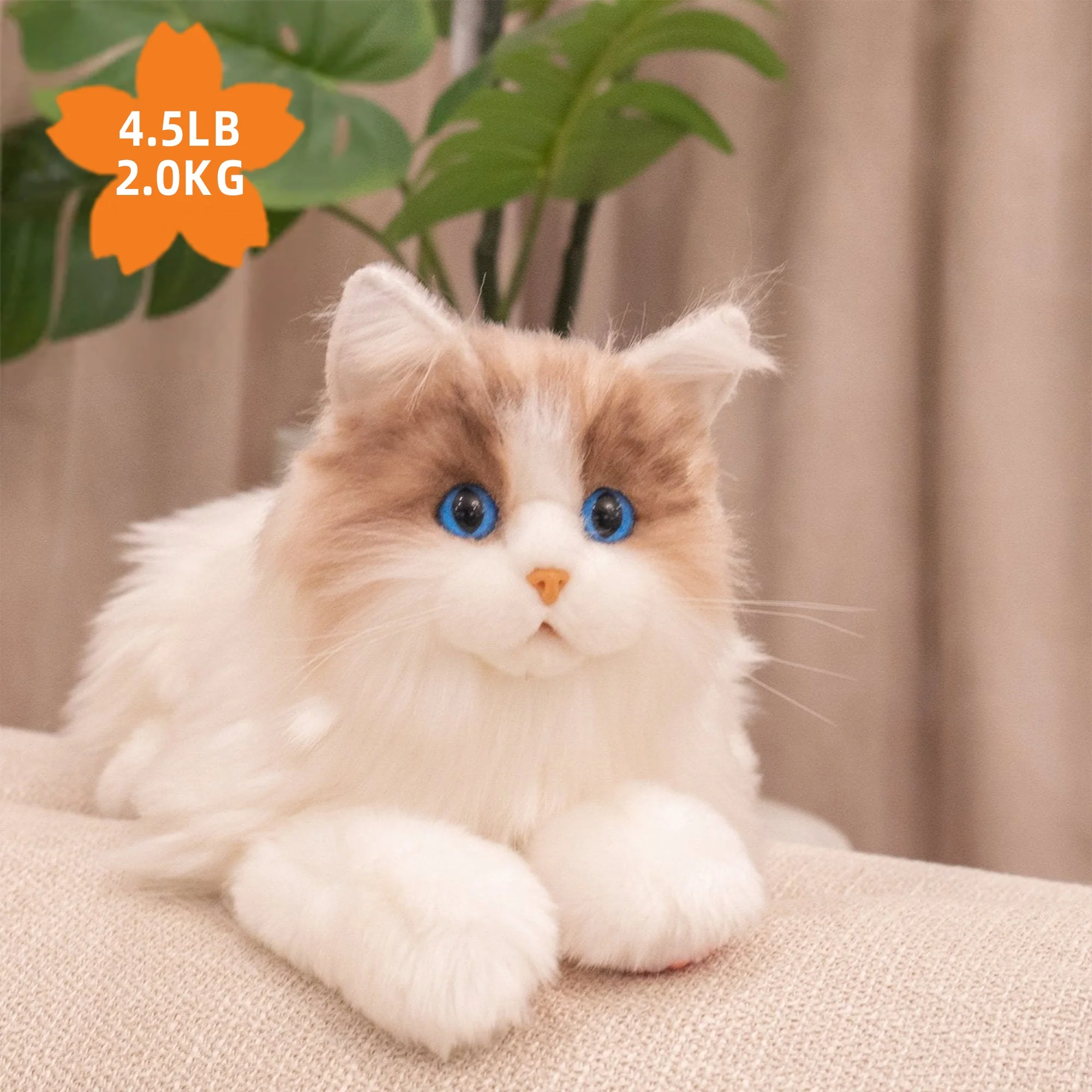 Ragdoll Weighted Plush – Realistic Cozy Calming Toy - Image 2