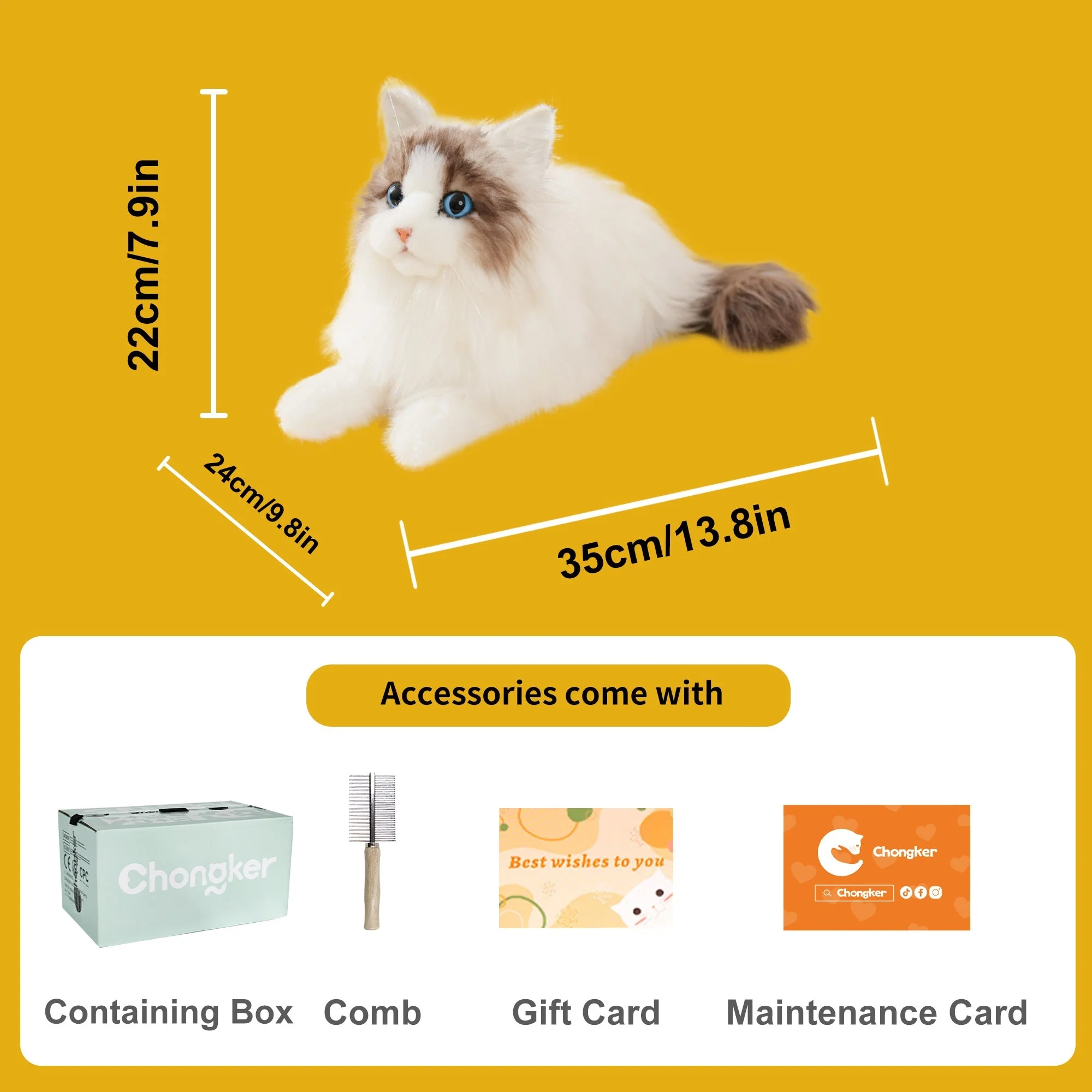 Ragdoll Weighted Plush – Realistic Cozy Calming Toy - Image 3
