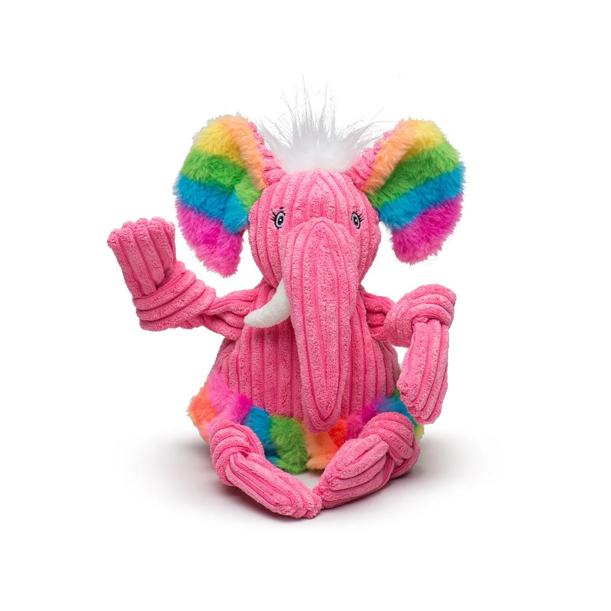Rainbow Elephant Knottie® Plush Dog Toy - Image 2