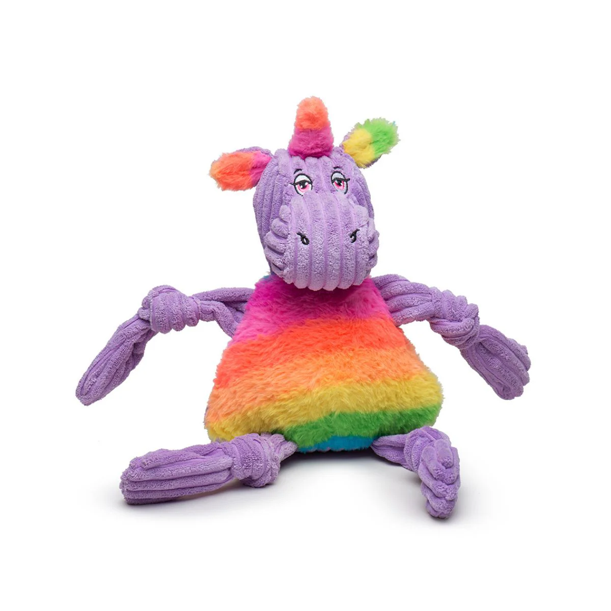 Rainbow Unicorn Knottie® Plush Dog Toy - Image 2