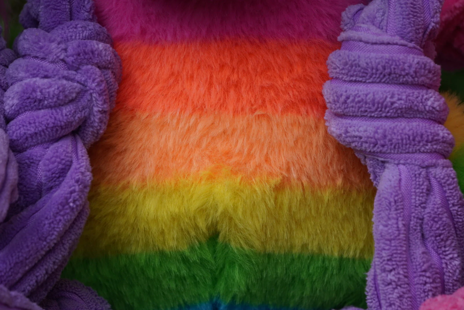 Rainbow Unicorn Knottie® Plush Dog Toy - Image 3