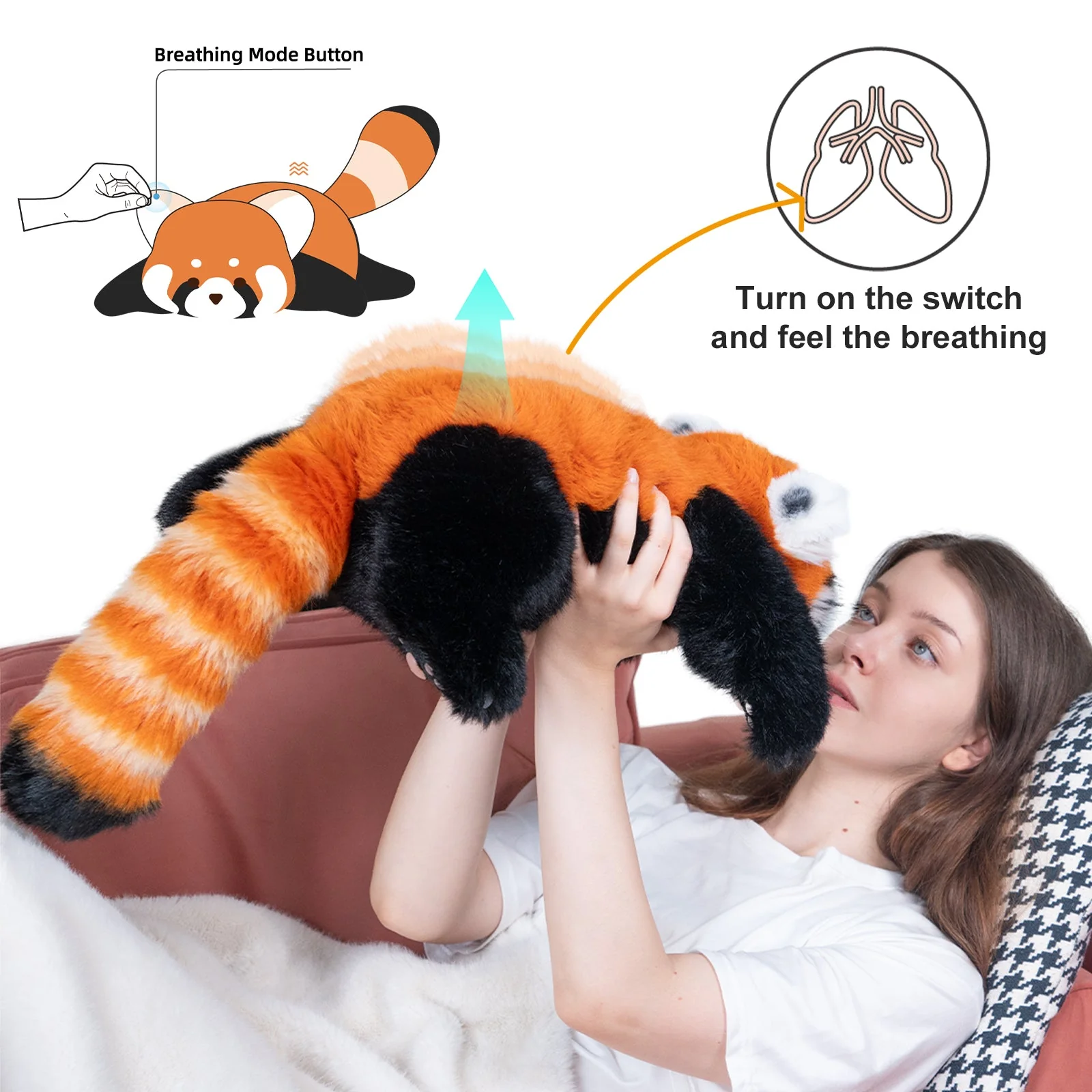 Red Panda Weighted Plush – Snuggle Toy for Stress Relief - Image 12