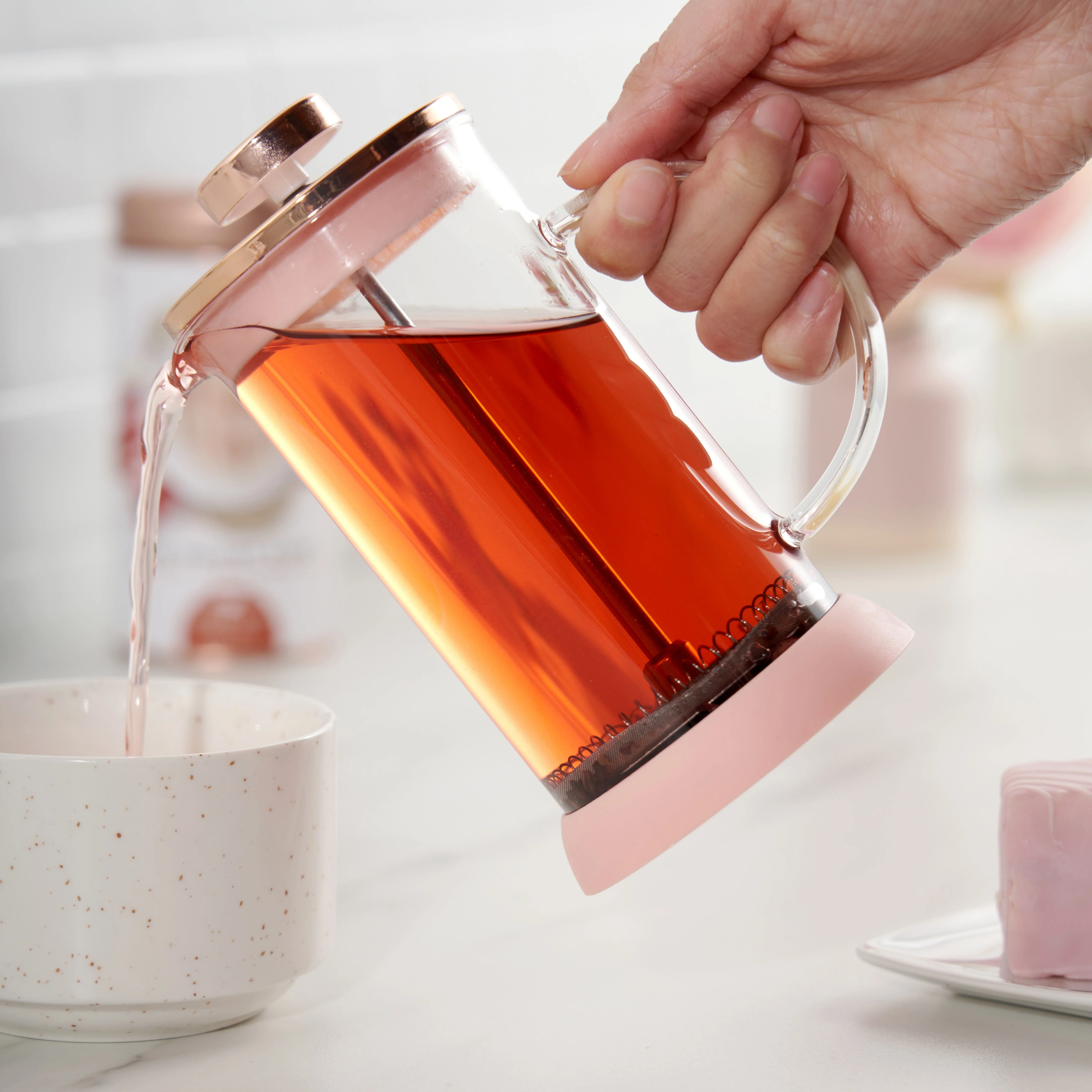 Riley Mini Glass Tea Press Pot - Image 2