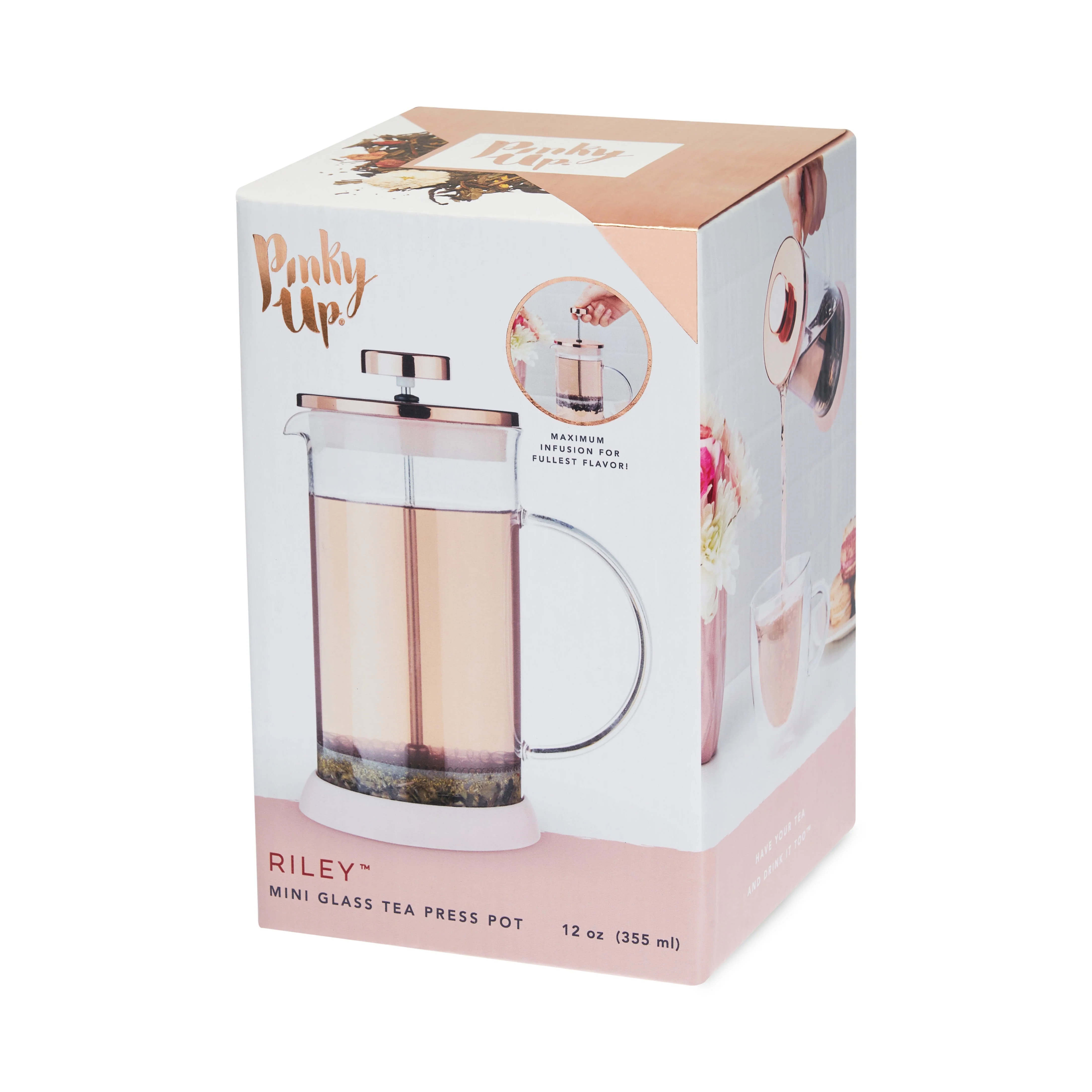 Riley Mini Glass Tea Press Pot - Image 5