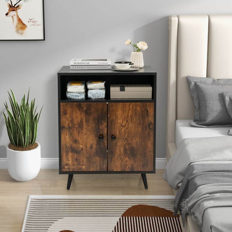 Rustic-Modern Cat Litter Cabinet with Extra Storage - Image 3
