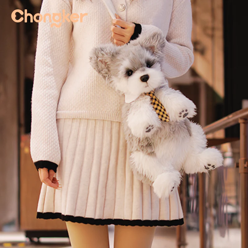 Schnauzer Backpack – Plush Dog Bag for Puppy Lovers & Kids - Image 6