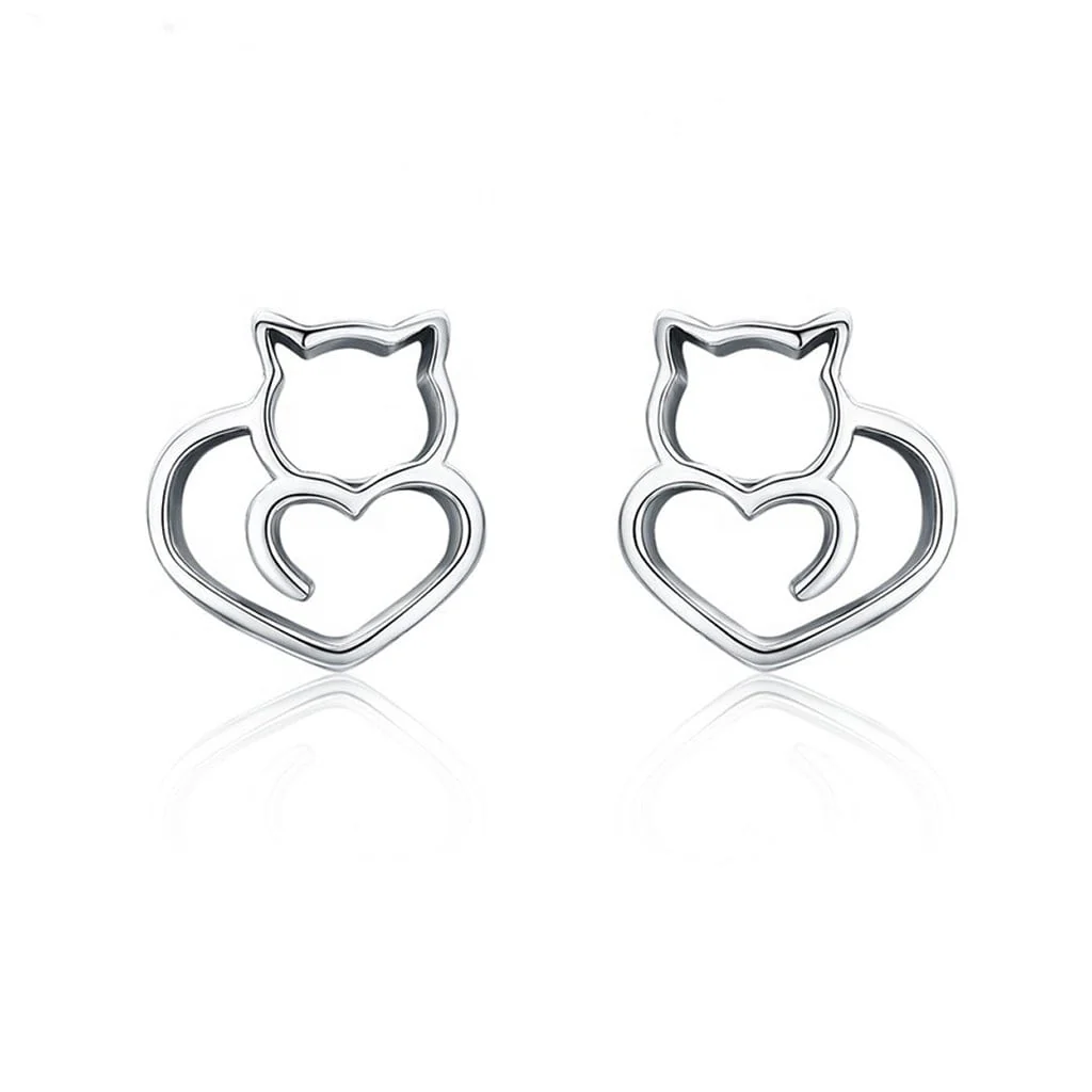 Shiny Happy Cat Earrings - Image 2