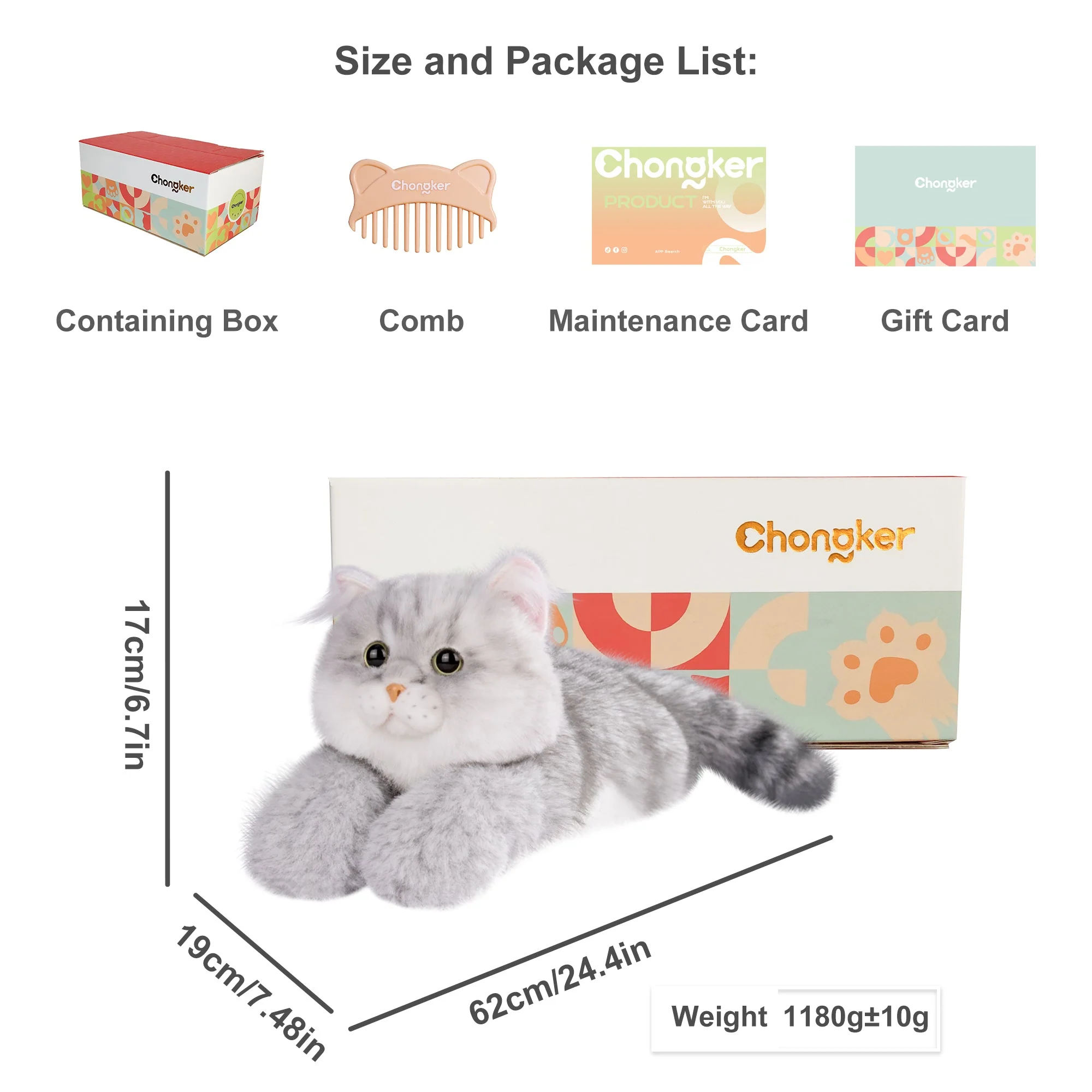 Silver British Shorthair Cat Plush - Image 8