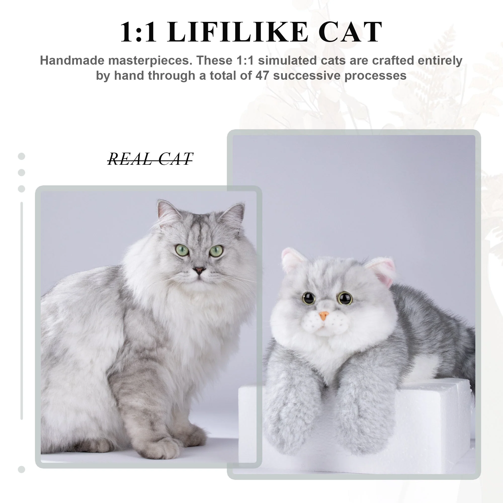 Silver British Shorthair Cat Plush - Image 9