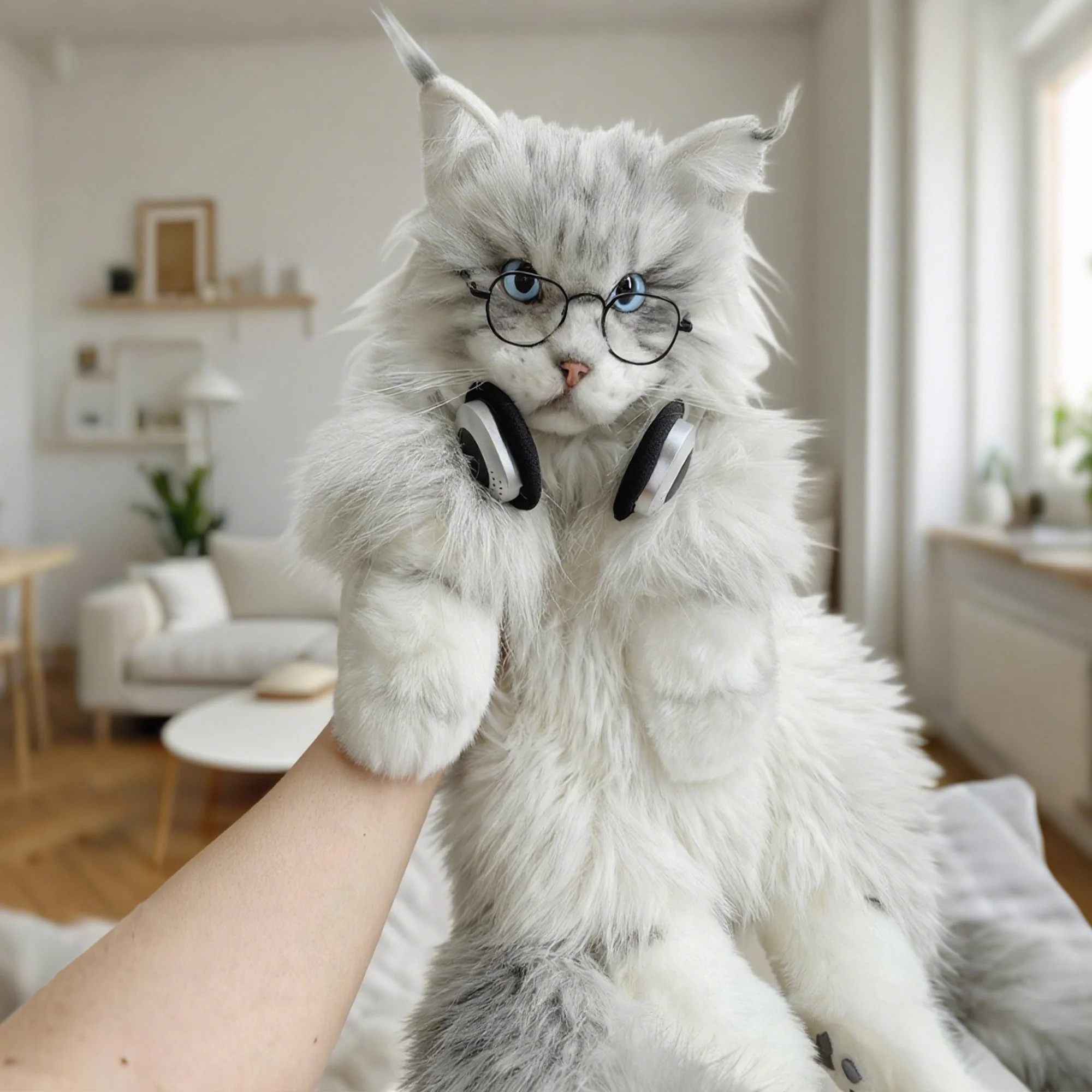 Silver Maine Coon Backpack-Majestic and Purrfect Companion