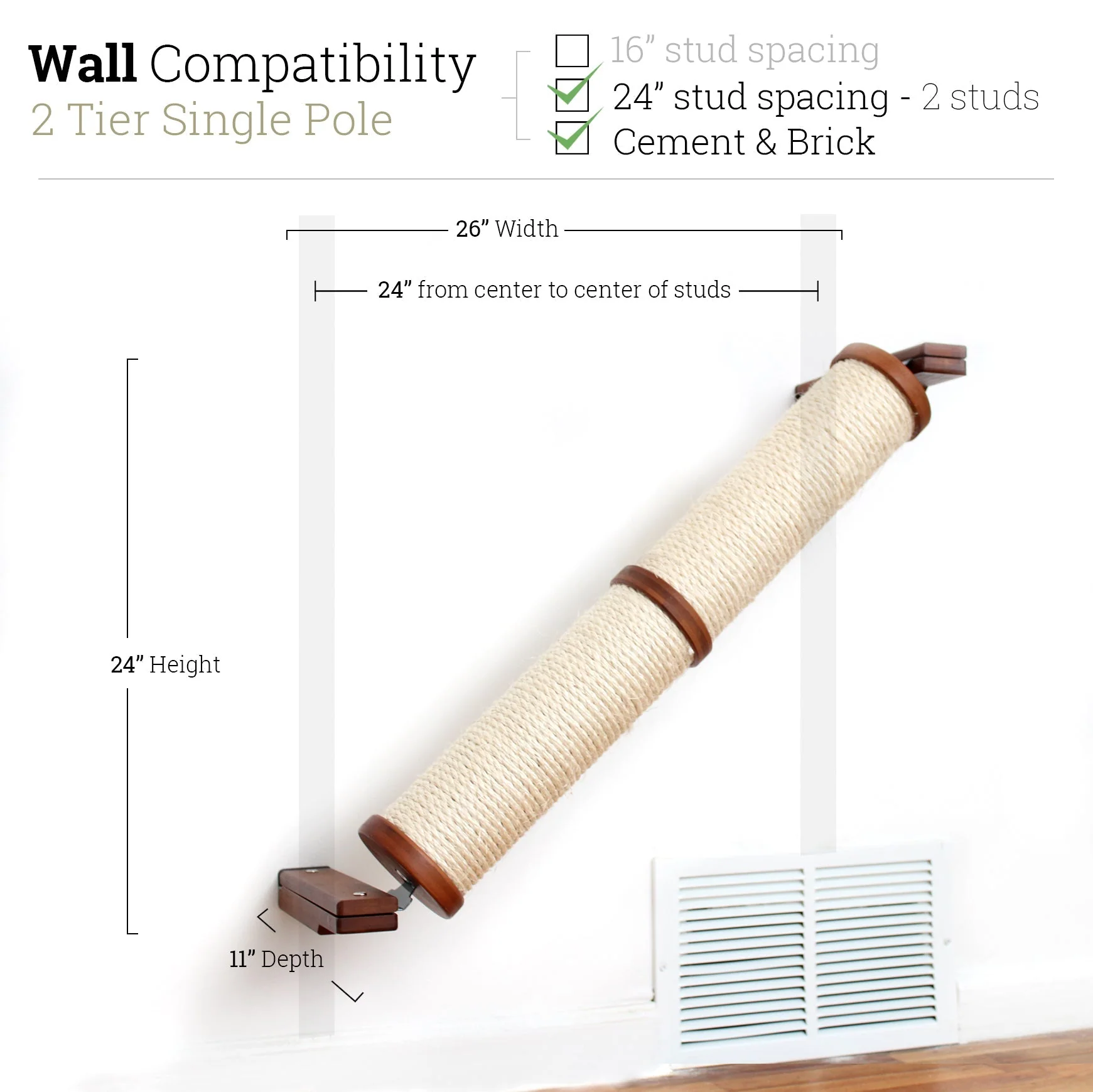 Slanted Cat Scratcher for Wall - Image 12